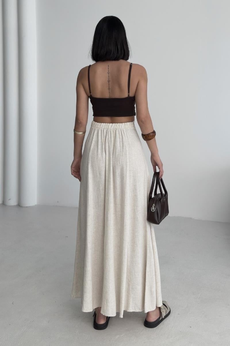 Lastikli Uzun Keten Etek HS104-80-(36-42-4)