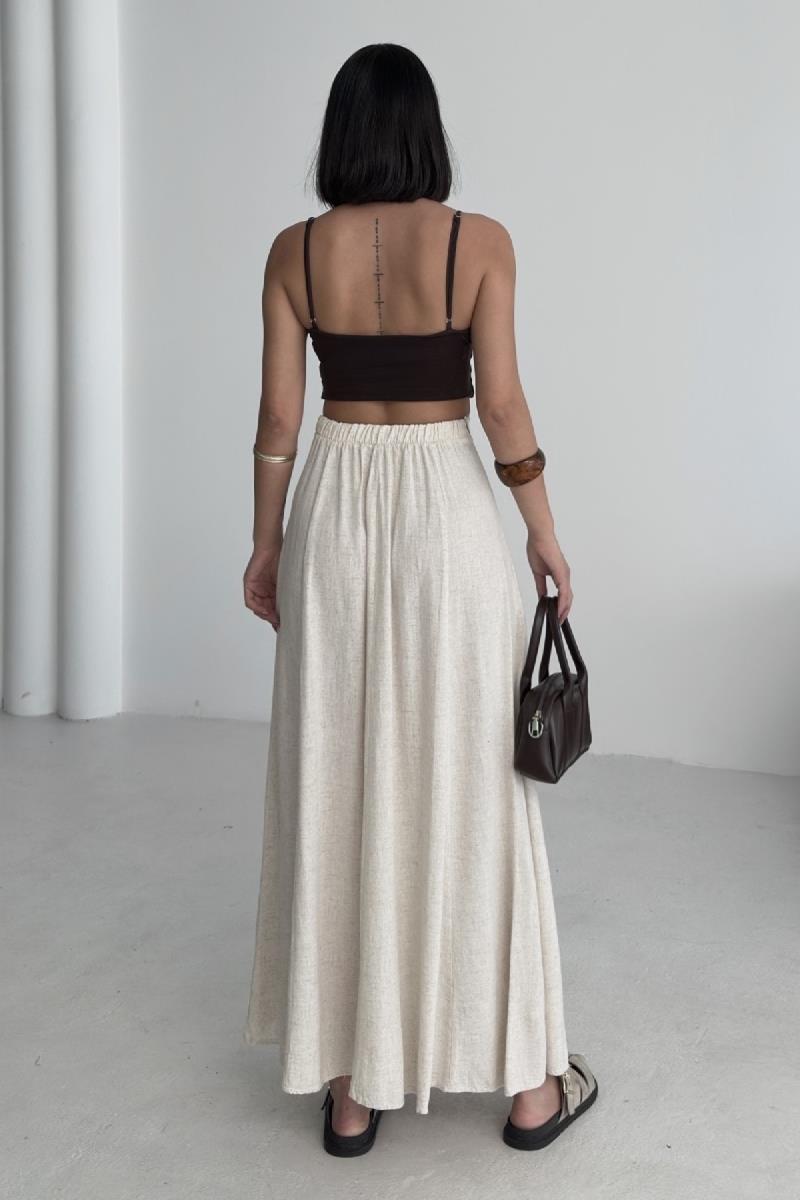 Lastikli Uzun Keten Etek HS104-80-(36-42-4)