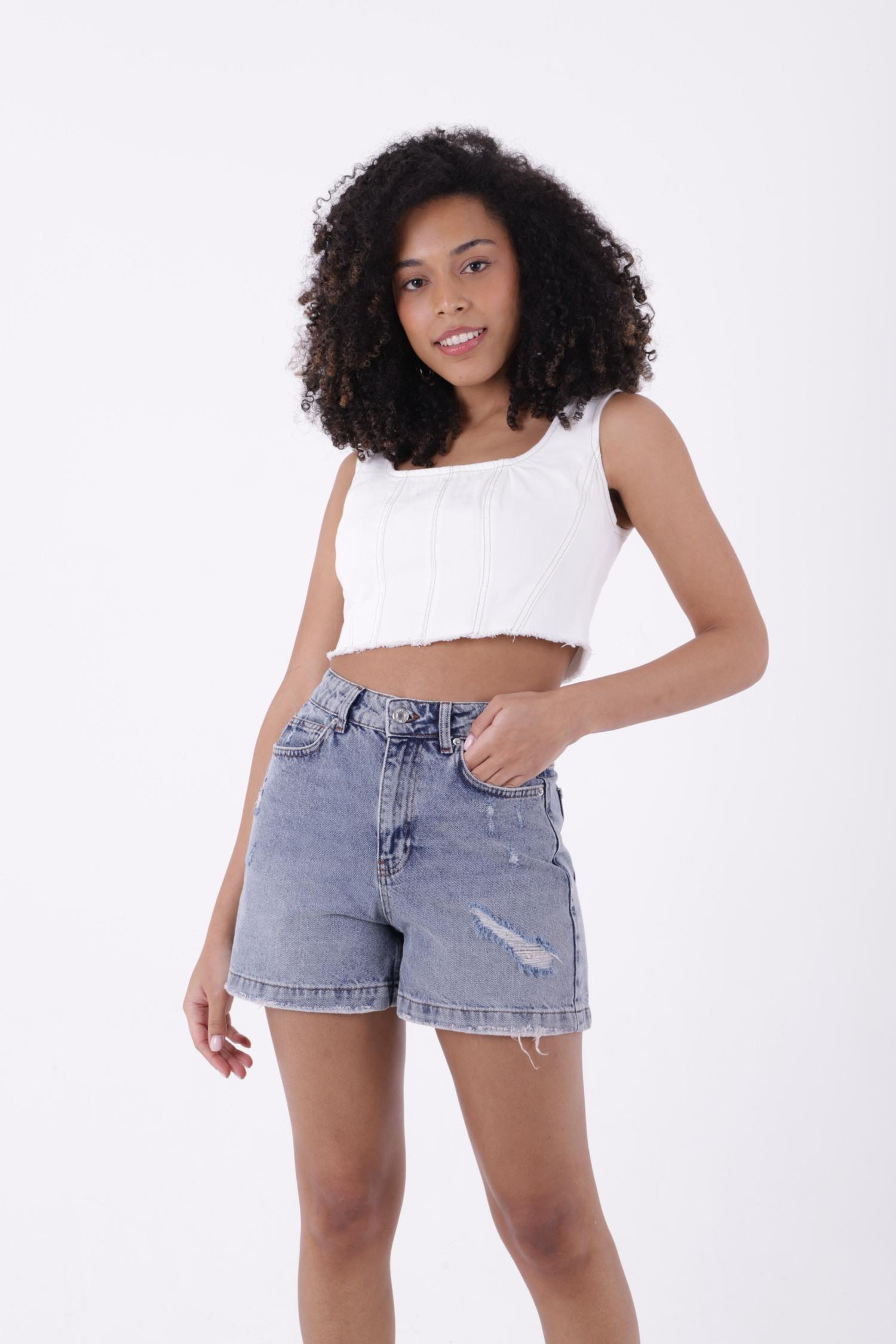 Lazerli Kot Şort 266-08-(S-XL-6)