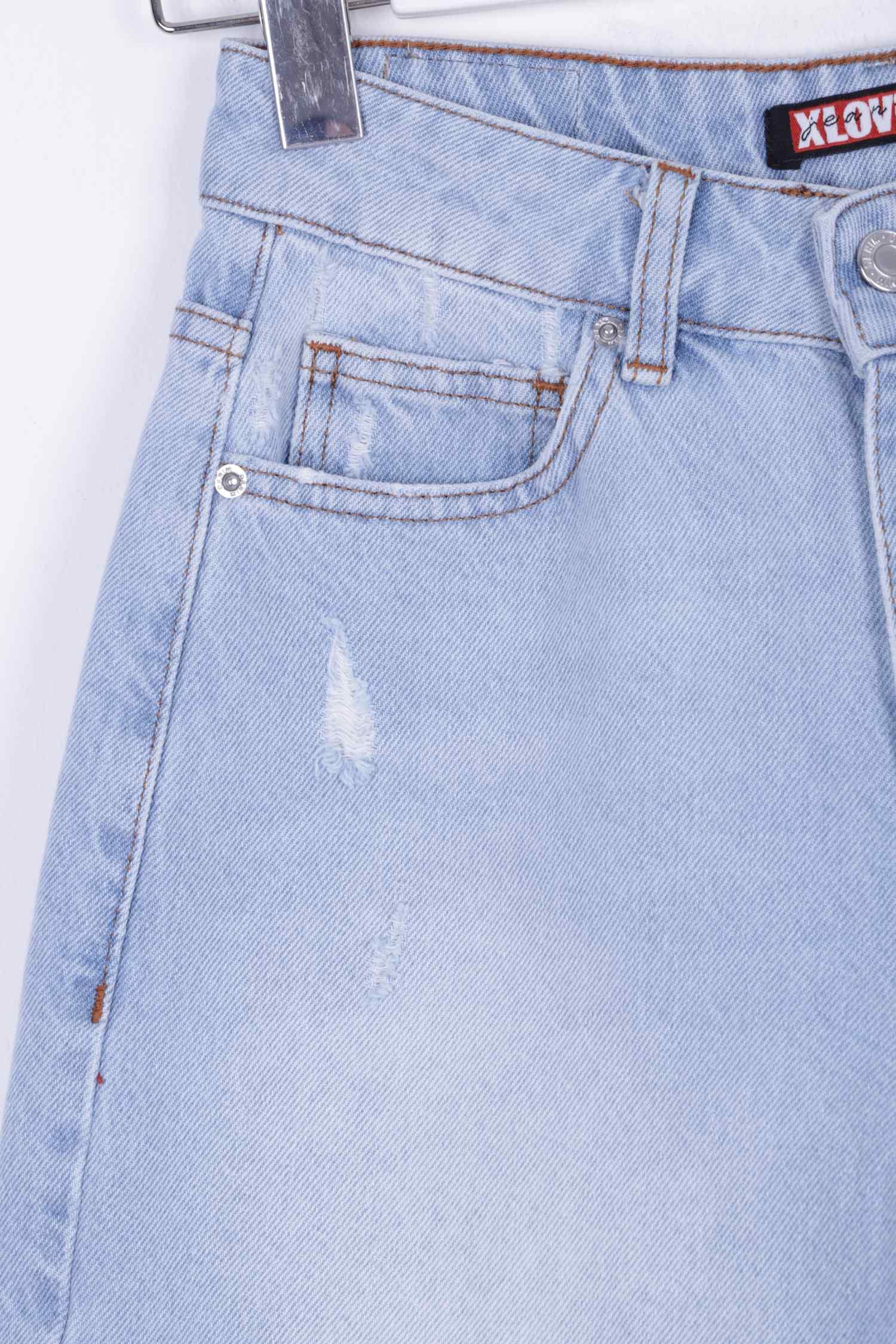 Lazerli Kot Şort 266-08-(S-XL-6)