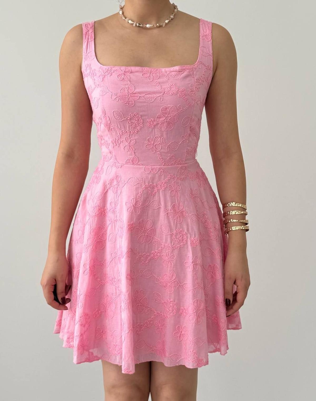 Lyro Flower Embroidered Dress