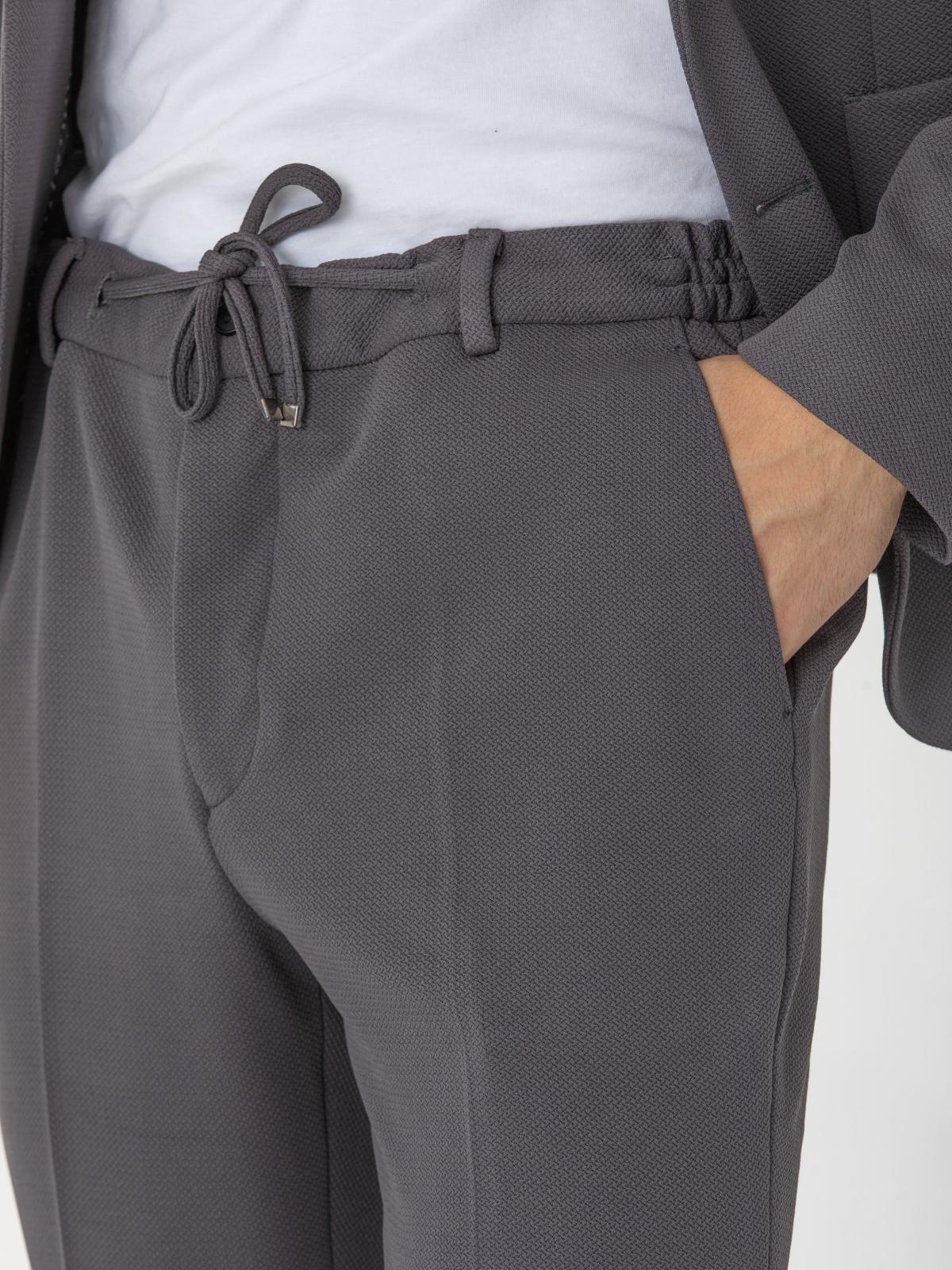 Men single-breasted two-piece suit wholesale Smoke Gray color 678366