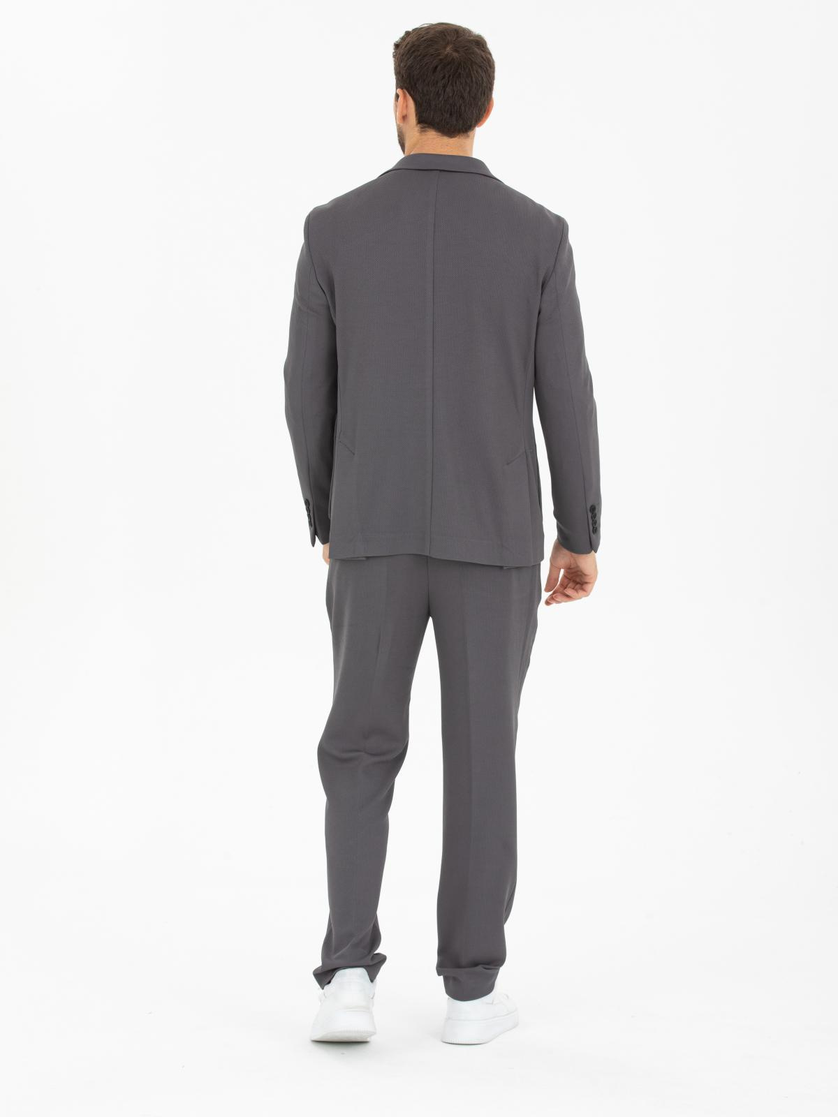 Men single-breasted two-piece suit wholesale Smoke Gray color 678366