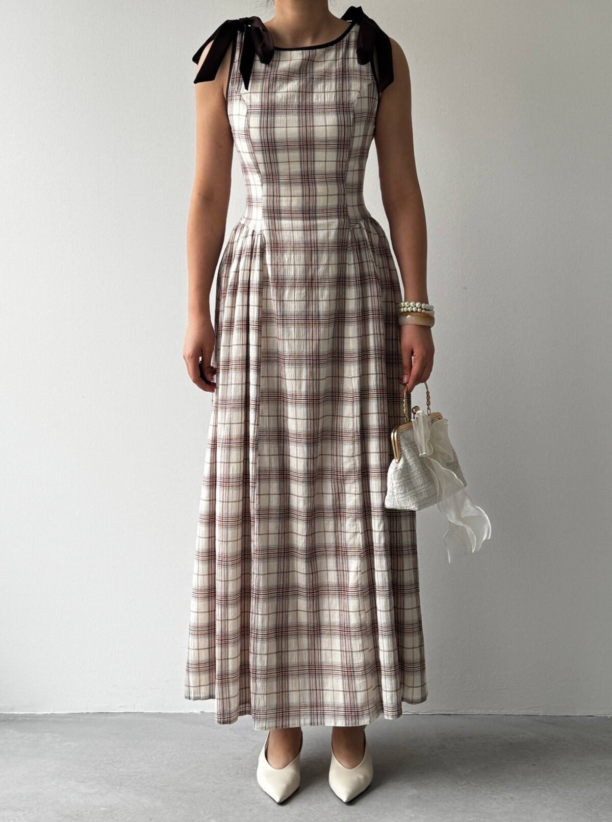 Mumu Dress with Bow Detail