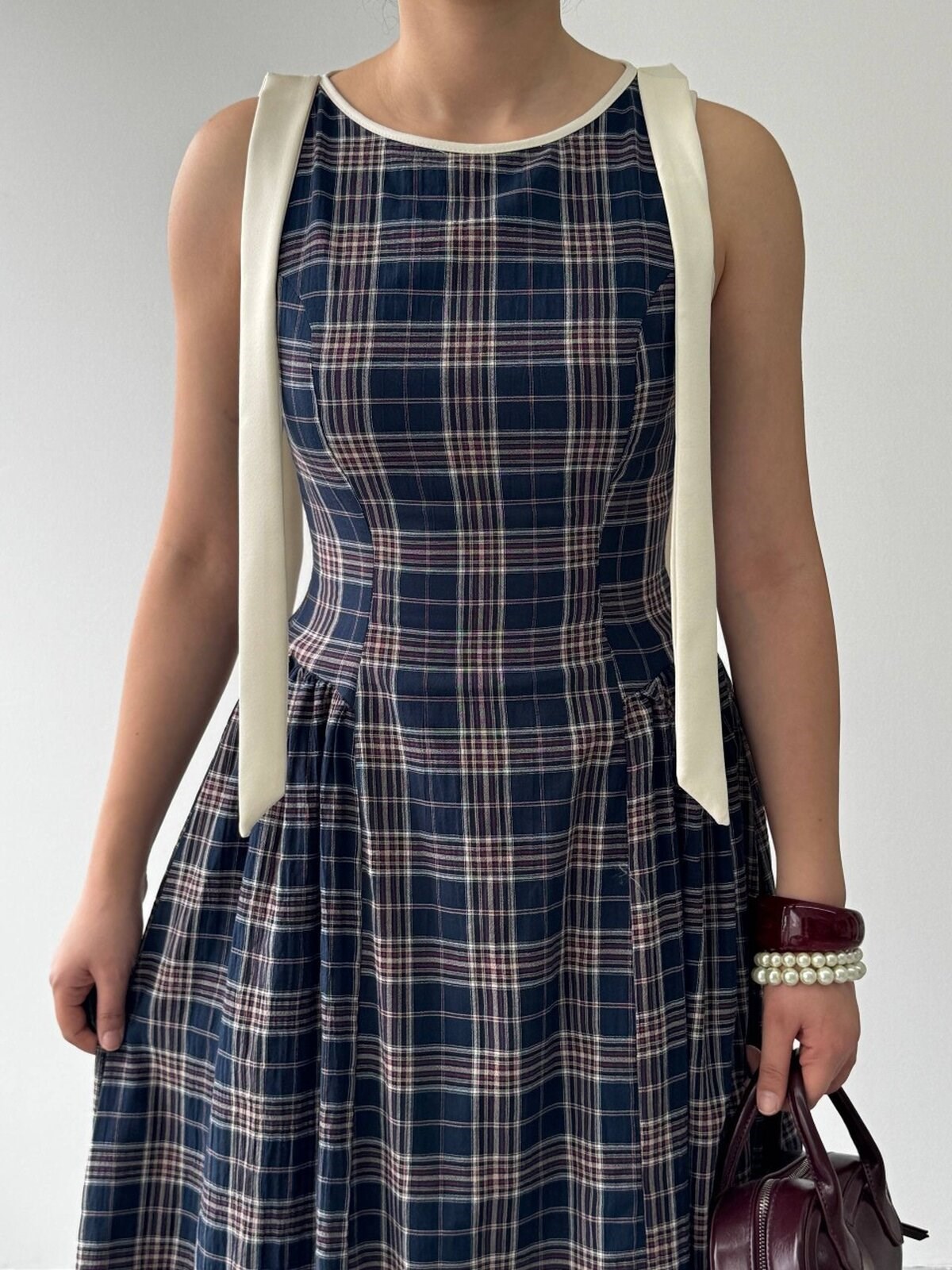 Mumu Dress with Bow Detail