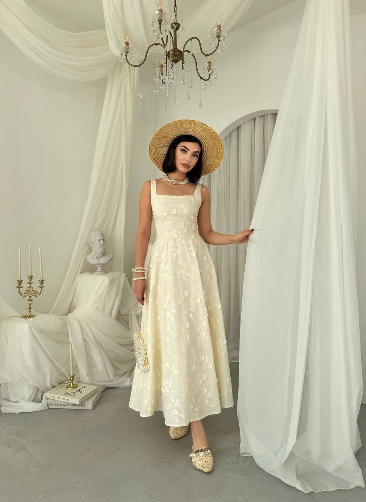 Myra Dress with Floral Details