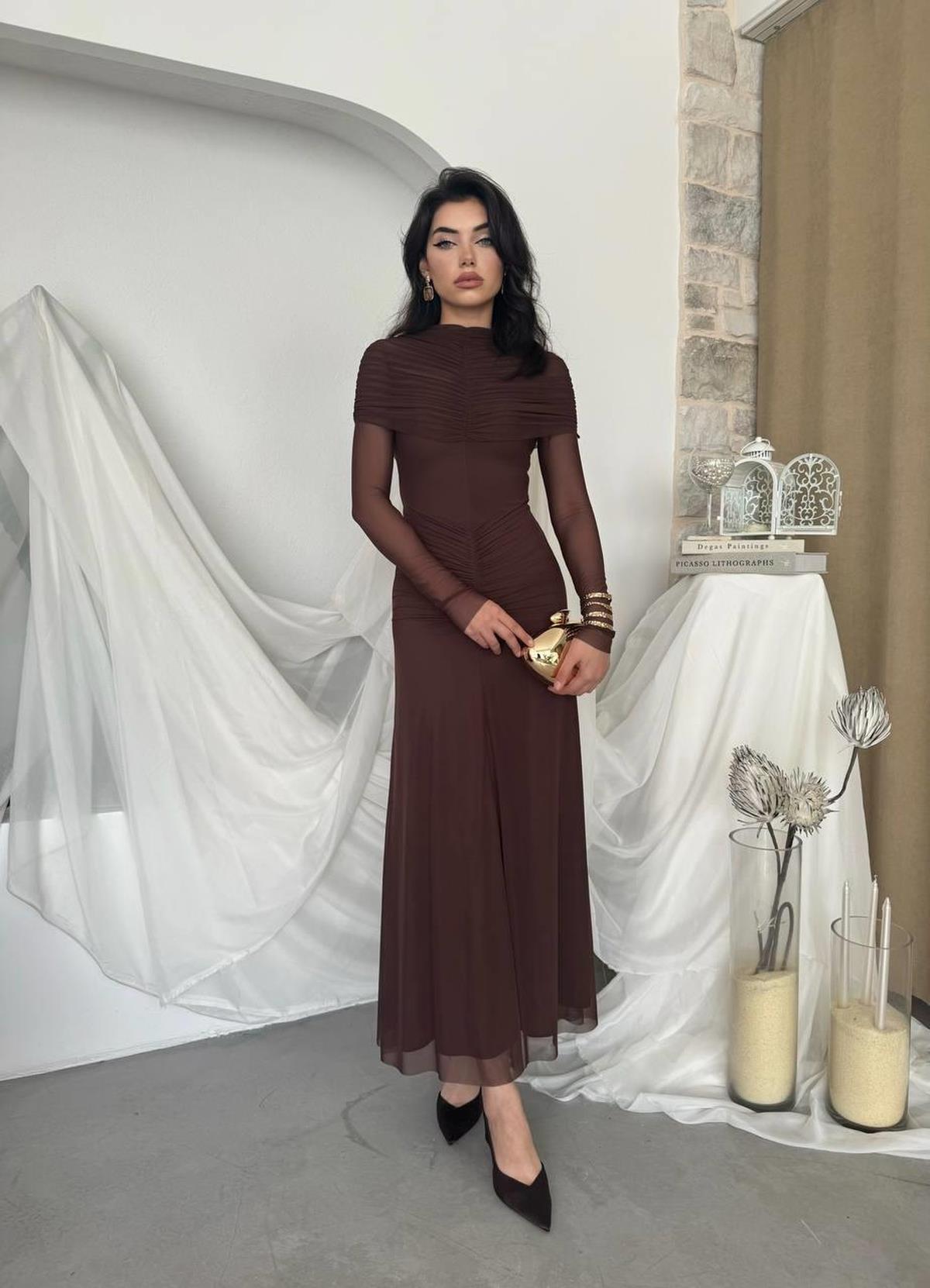 Novia Pleated Dress