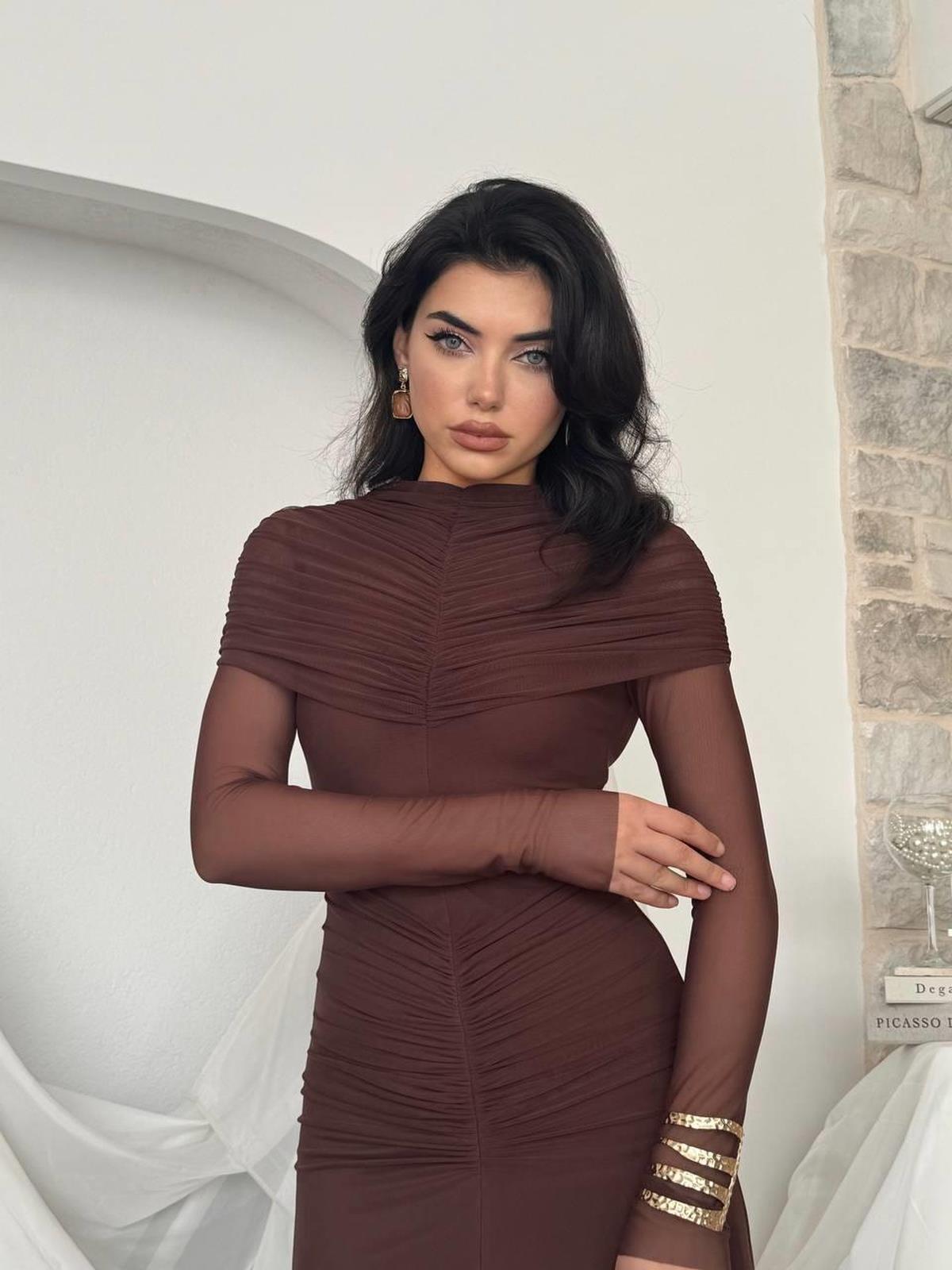 Novia Pleated Dress