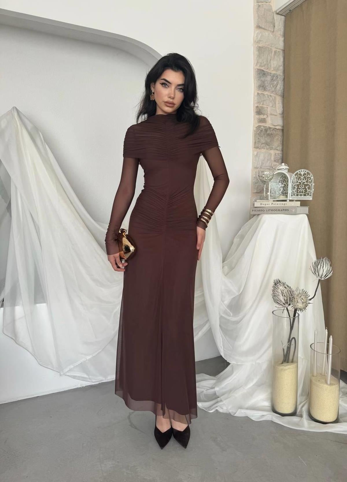 Novia Pleated Dress