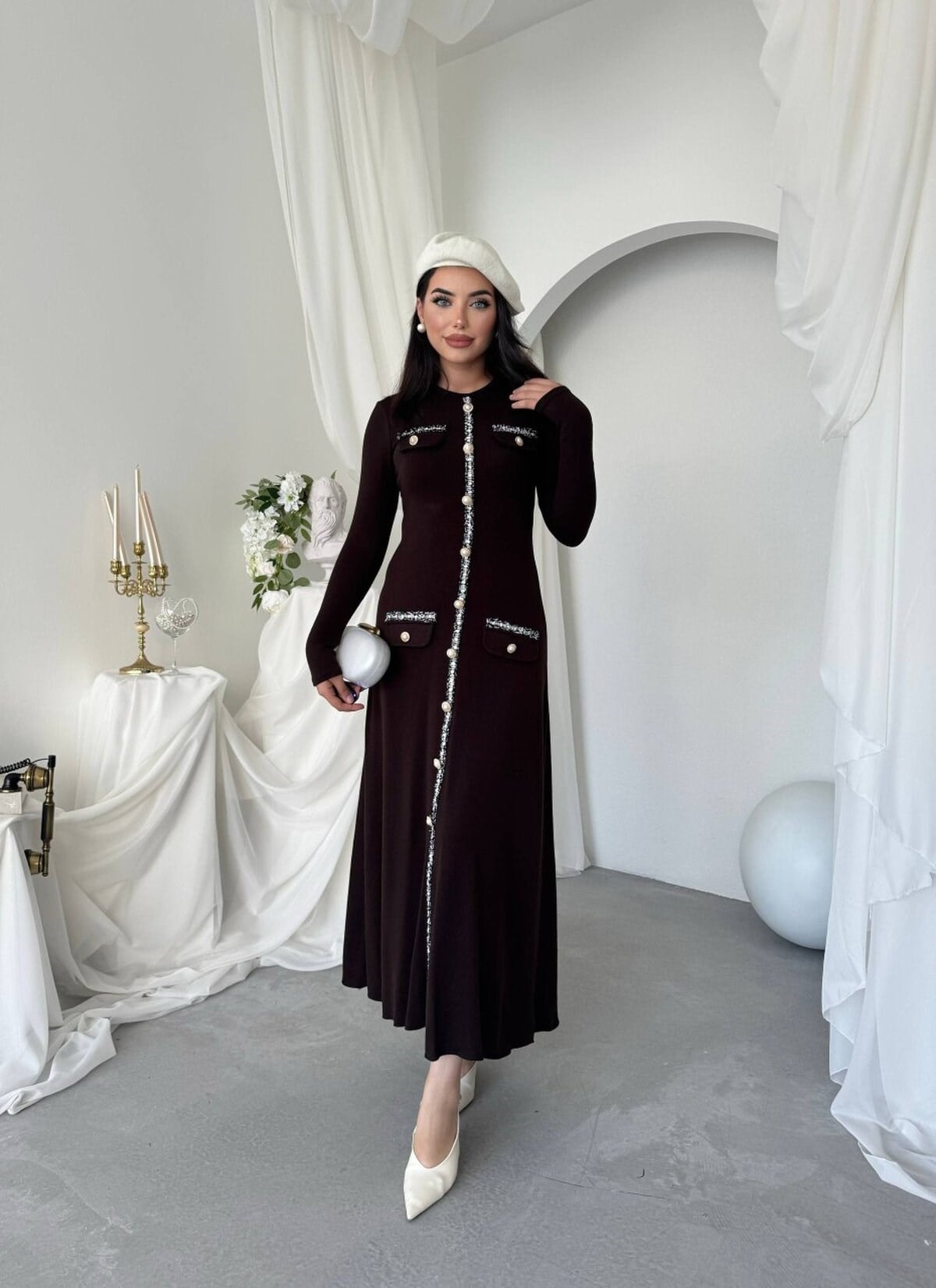 Orla Button Detailed Dress