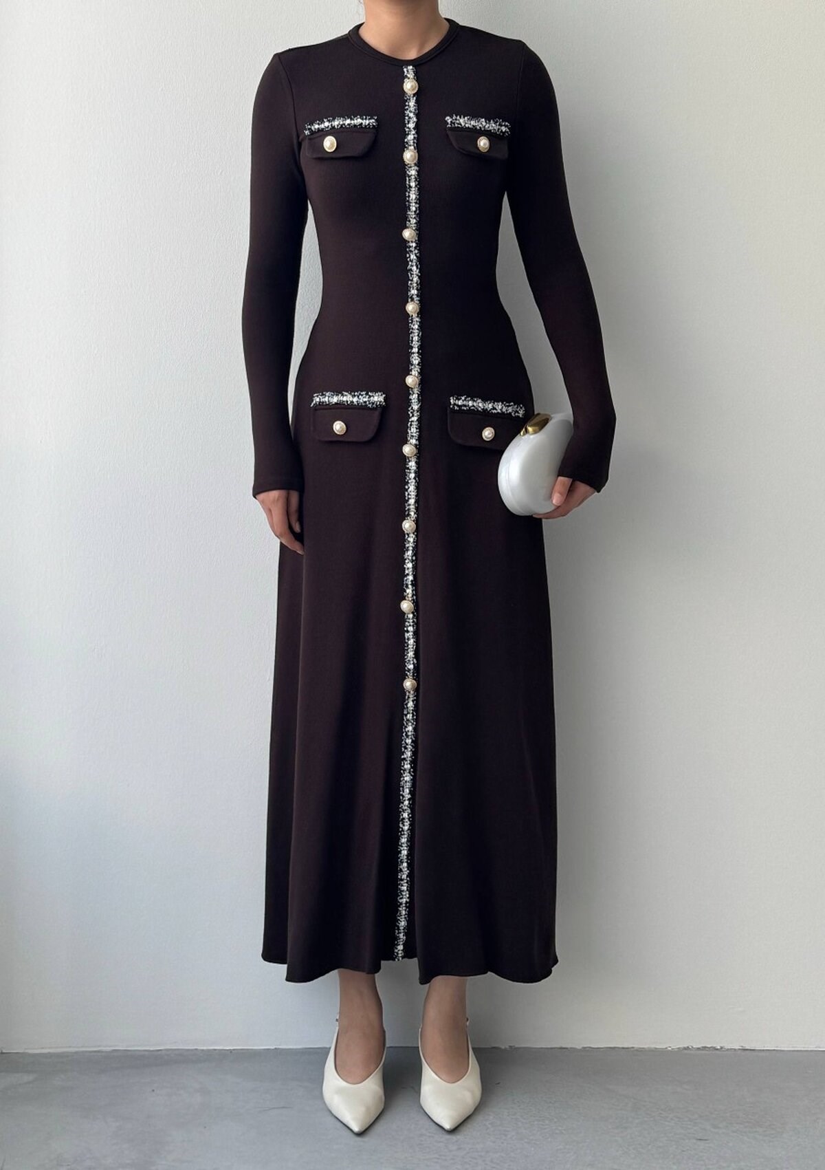 Orla Button Detailed Dress