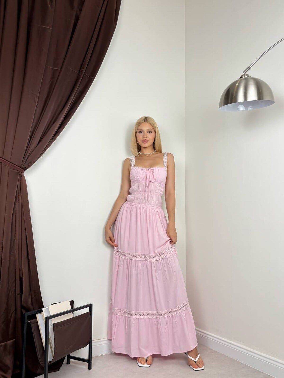 PEMBE 1146 ELBİSE