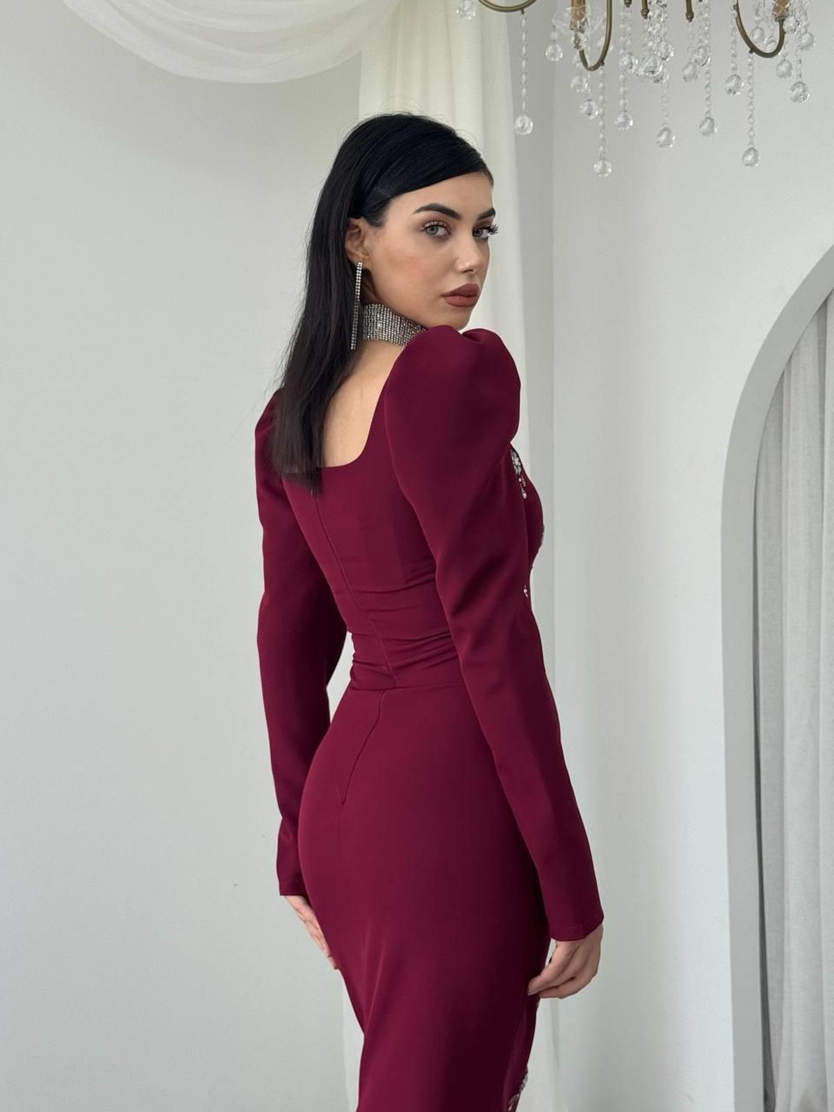 Pera Stone Detailed Dress