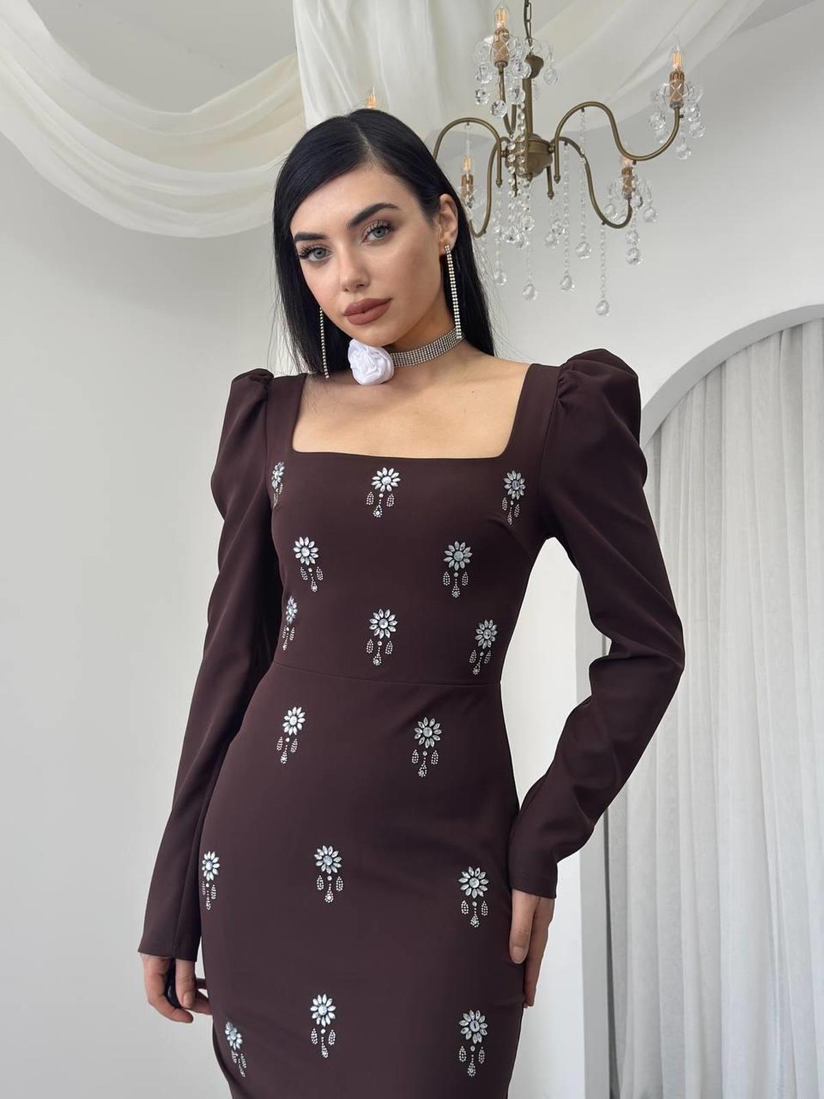 Pera Stone Detailed Dress