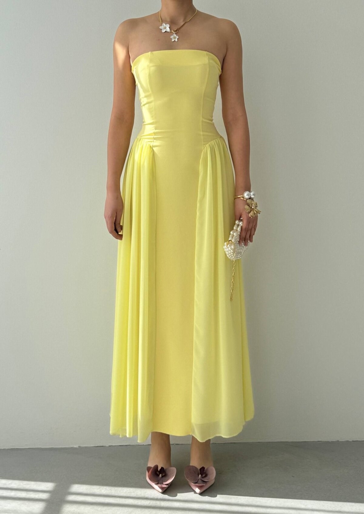 Reny Strapless Dress
