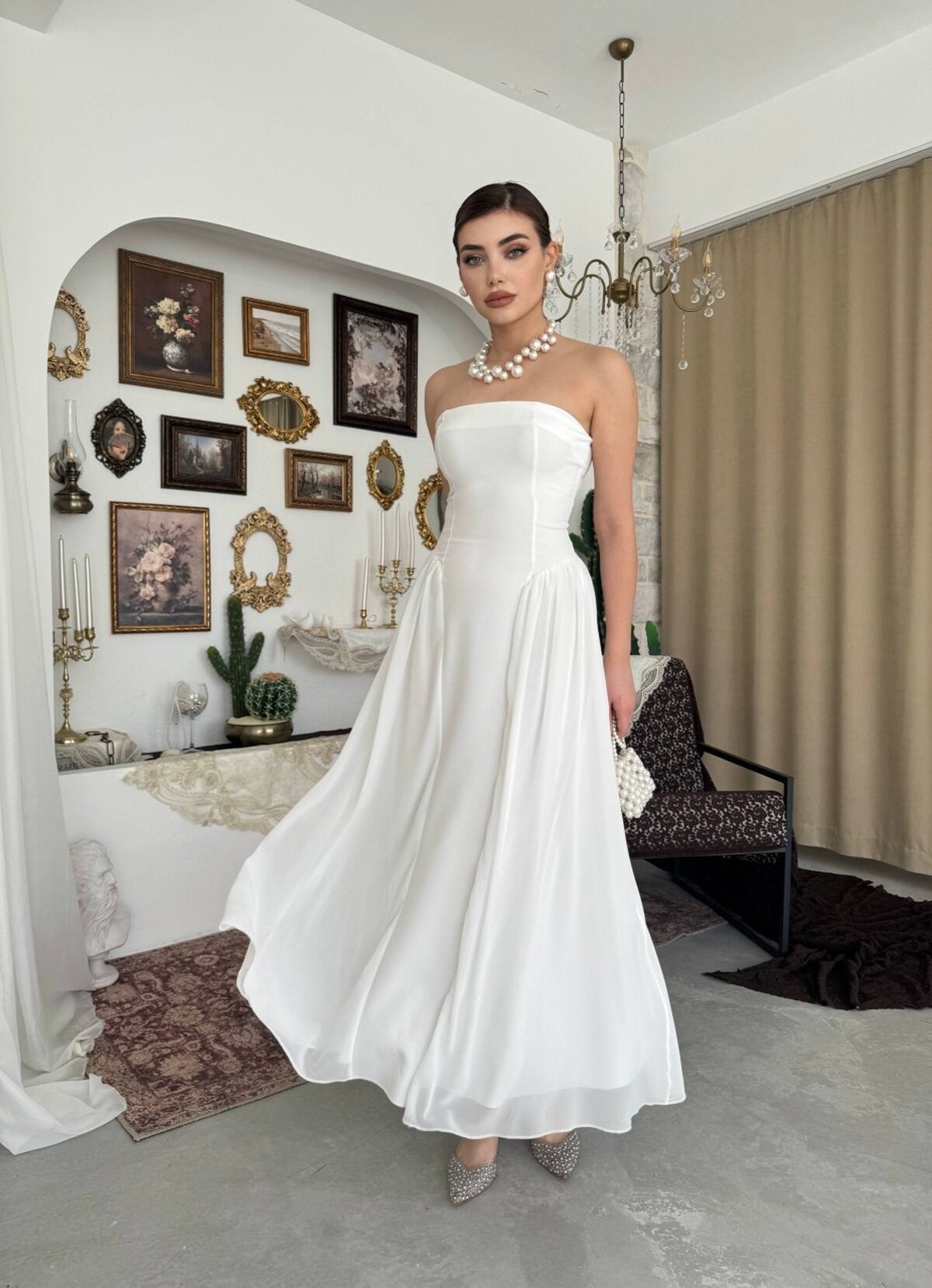 Reny Strapless Dress