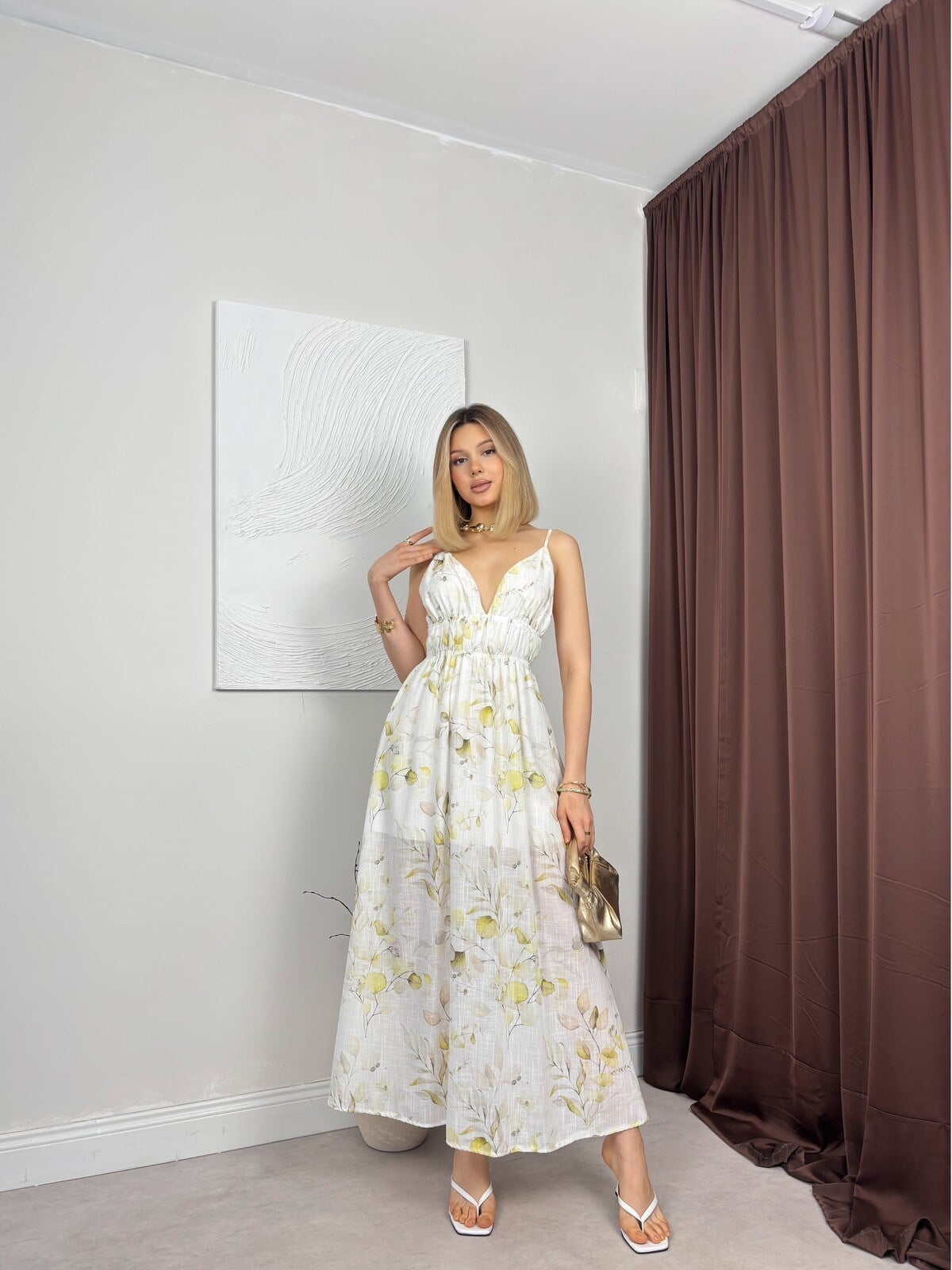 SARI 1185 ELBİSE