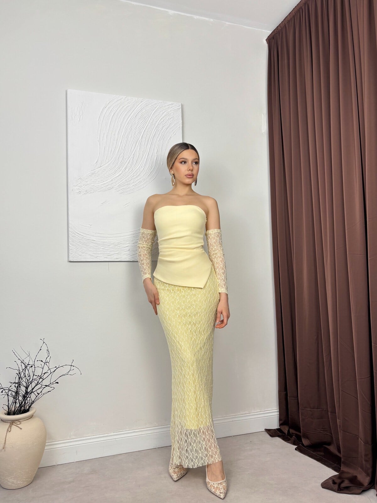 SARI 20195 ELBİSE