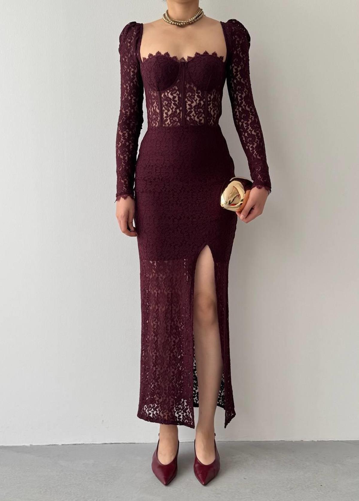 Siena Slit Detailed Dress