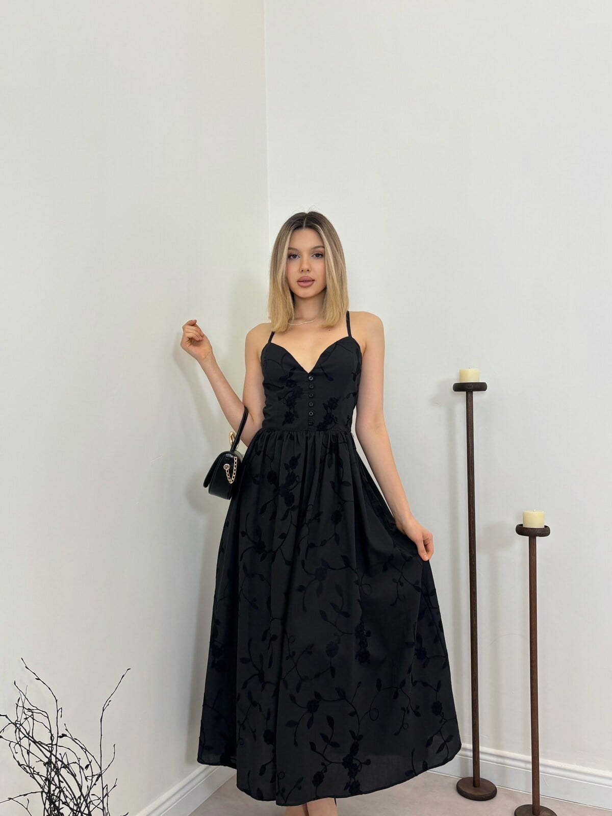 SIYAH 20466 ELBİSE
