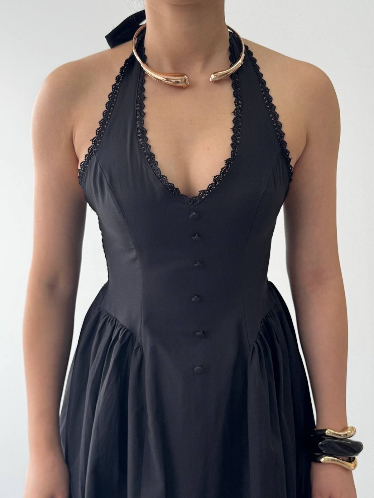 Smen Button Detail Dress