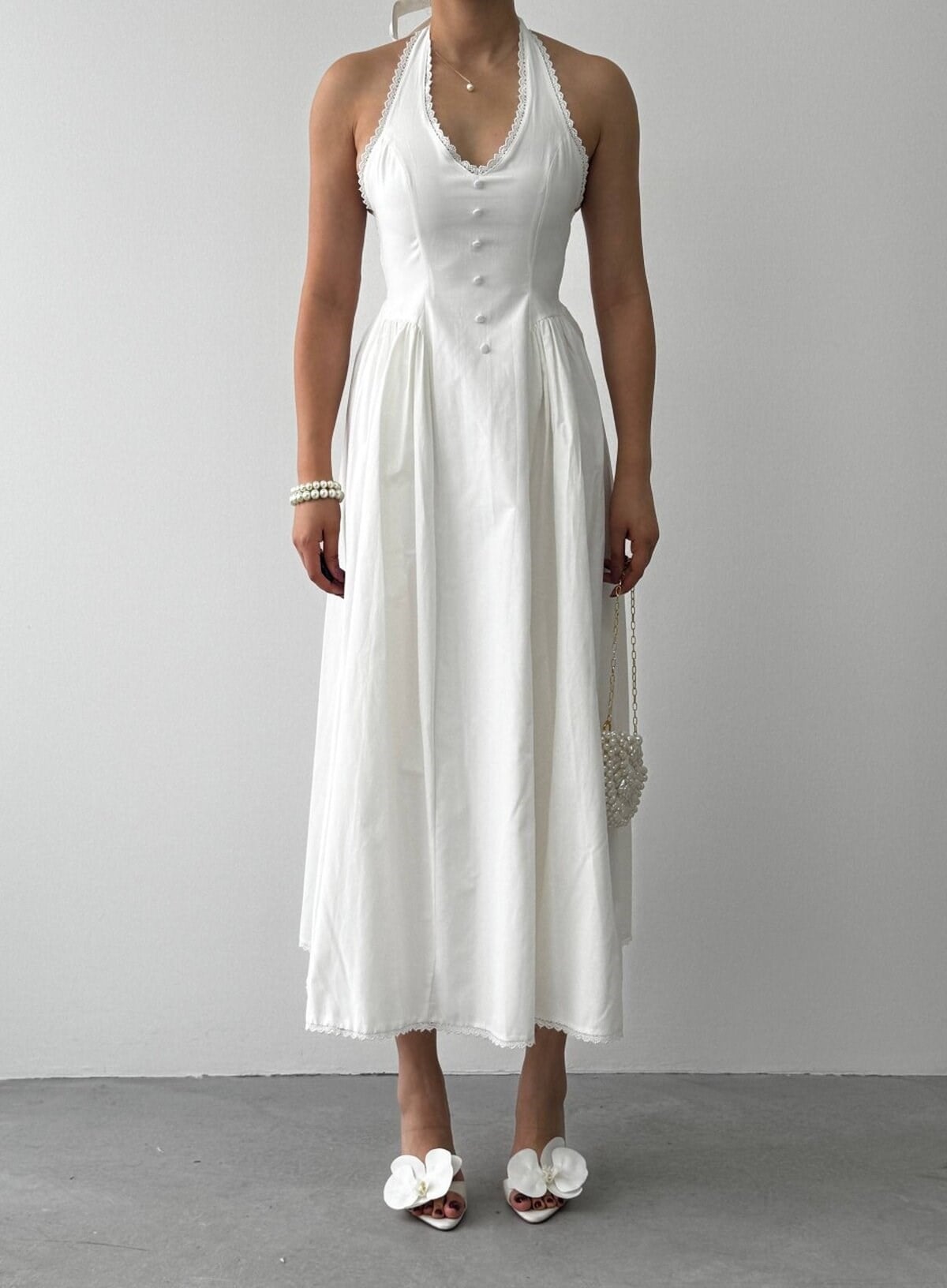 Smen Button Detail Dress
