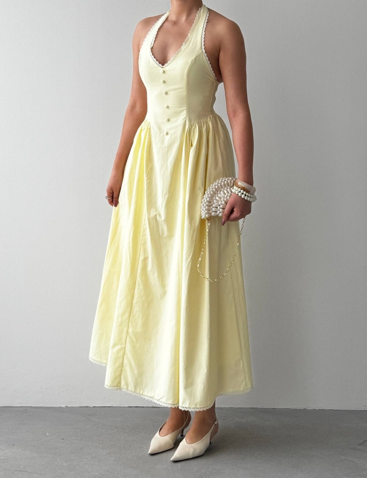 Smen Button Detail Dress