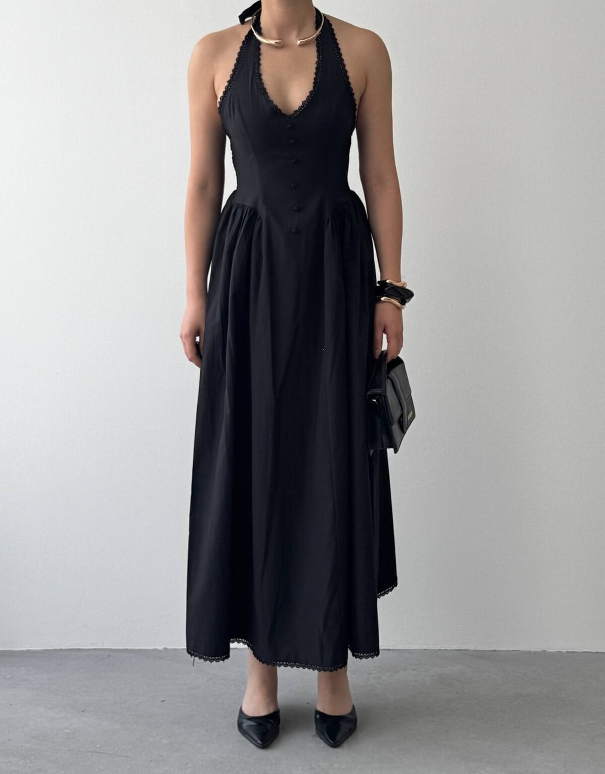 Smen Button Detail Dress