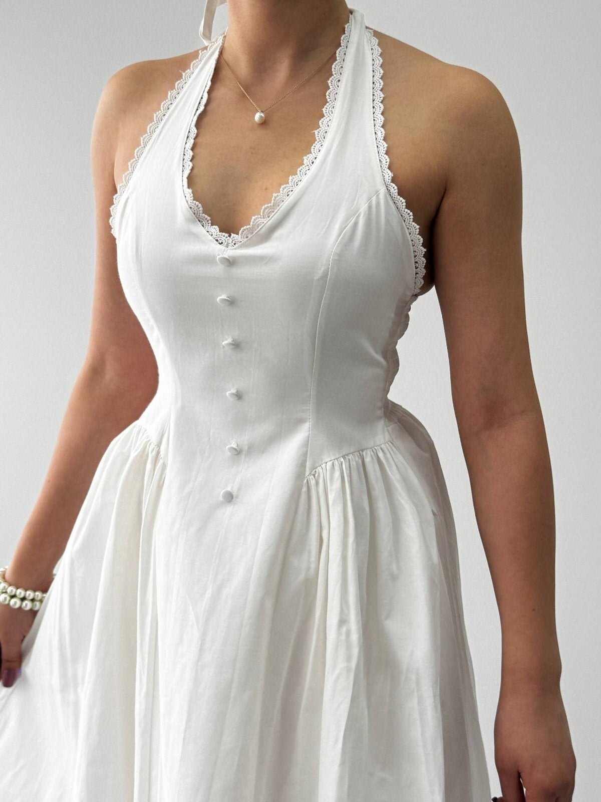 Smen Button Detail Dress