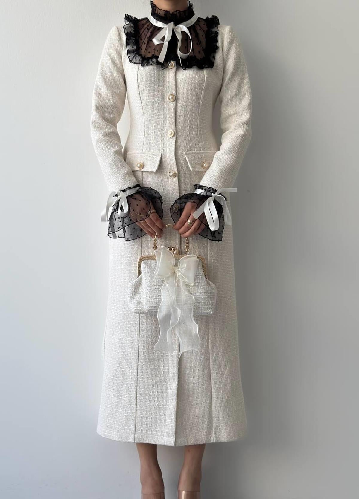 Stro Lace Detailed Dress