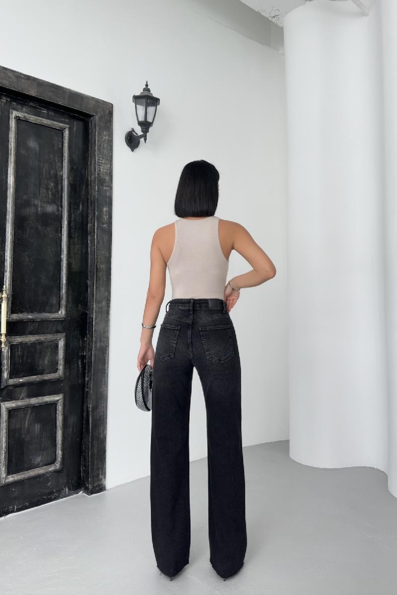 Taşlı Straight Kot Pantolon 7112-03-(26-31)