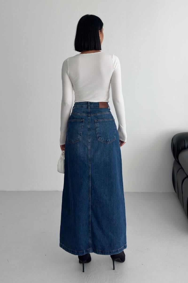 Uzun Boy Kot Etek 1082-01-(36-46)