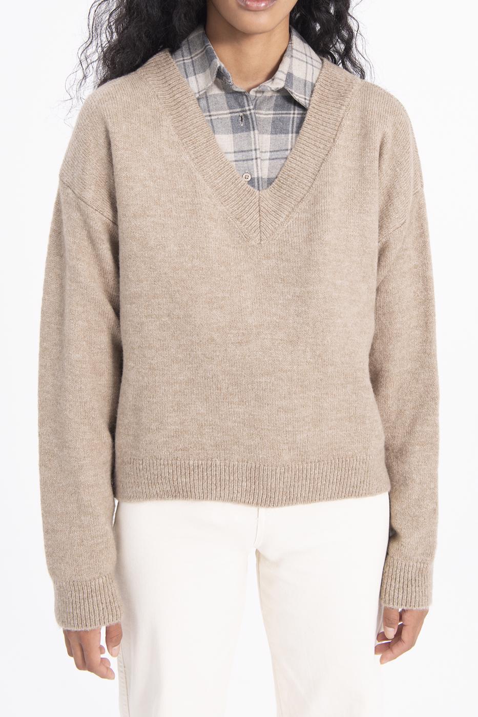 V-neck sweater