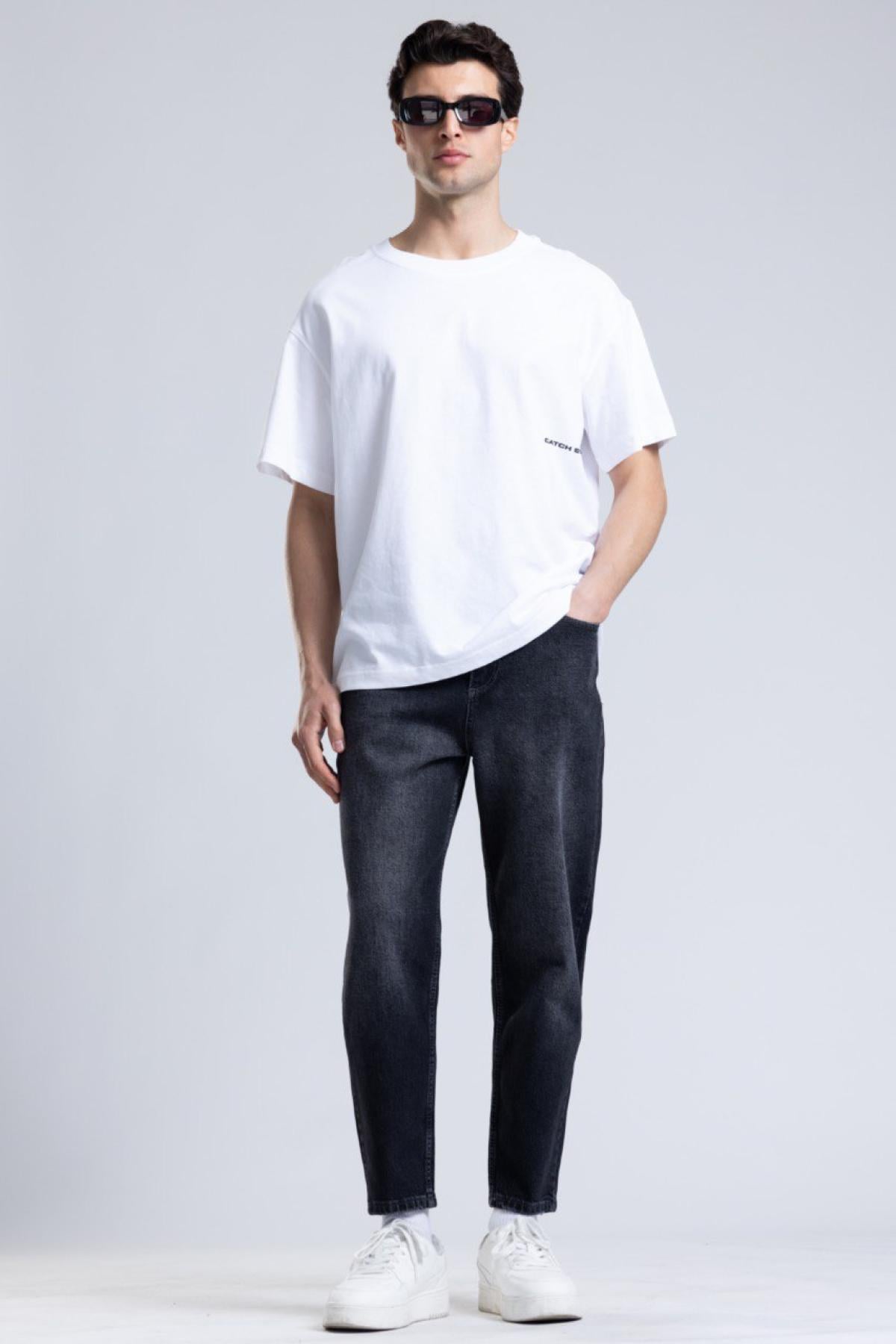 Wholesale Men Black Boyfriend Jeans 736550