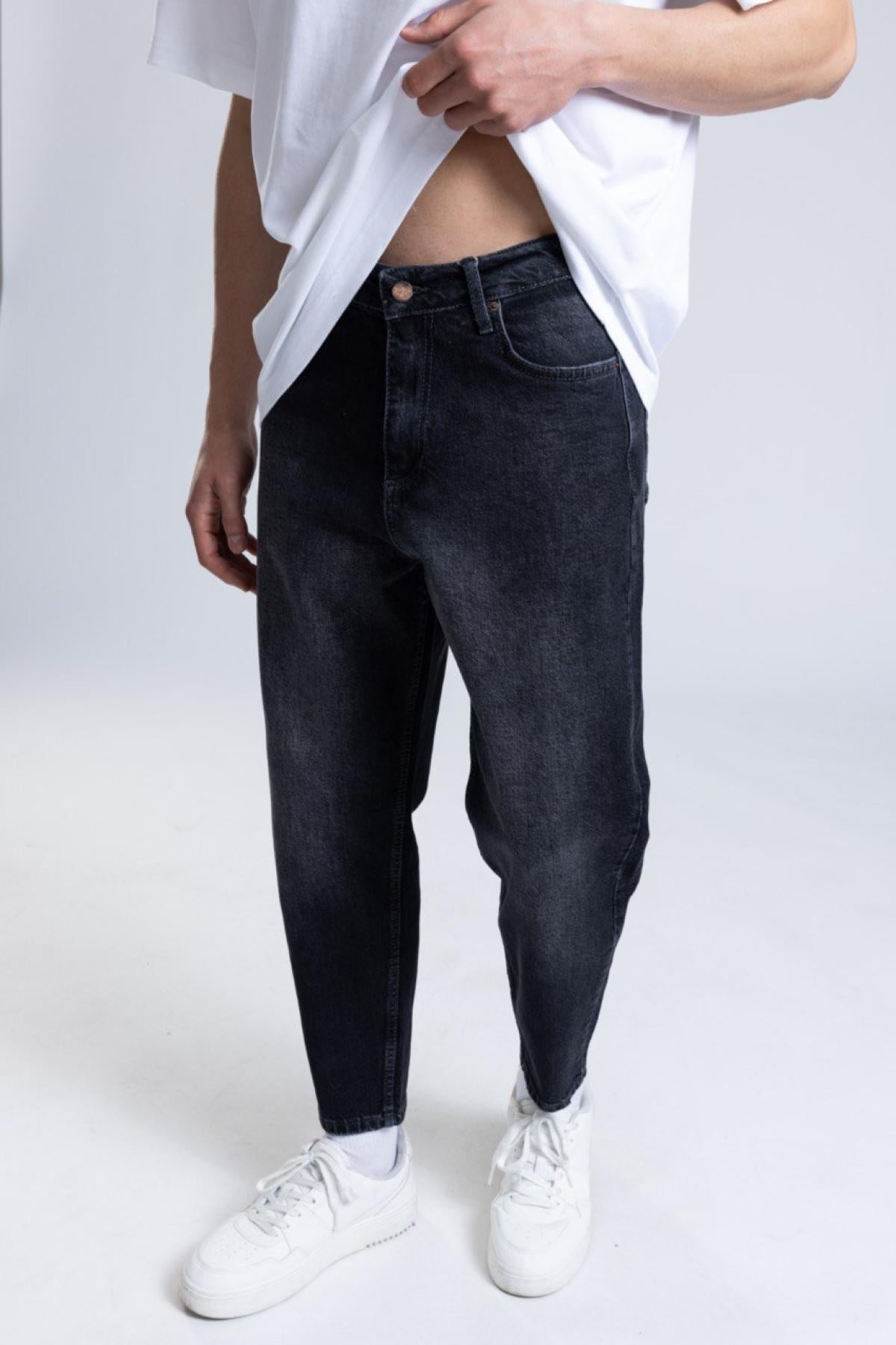Wholesale Men Black Boyfriend Jeans 736550