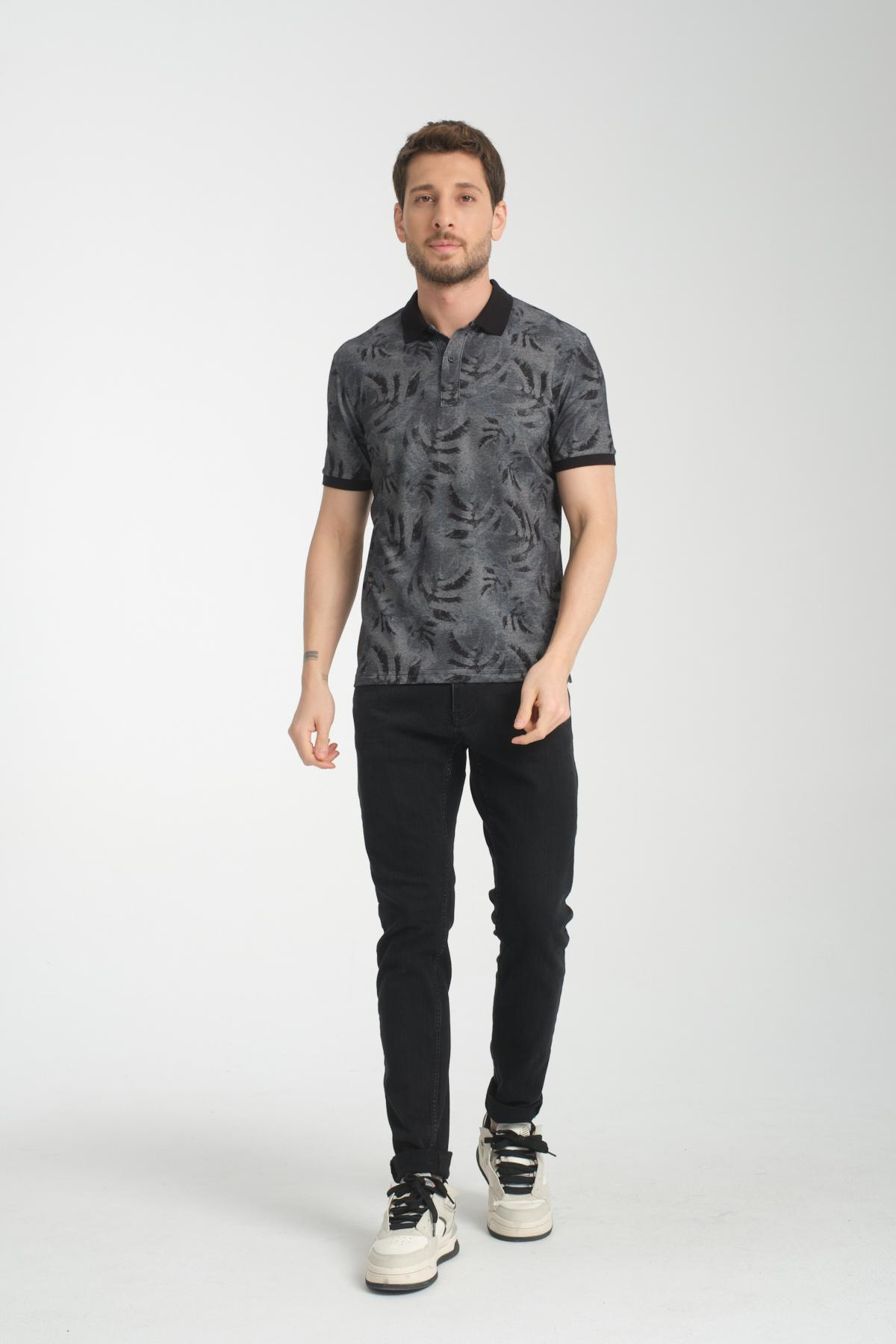 Wholesale Men Black  T-shirt 736149