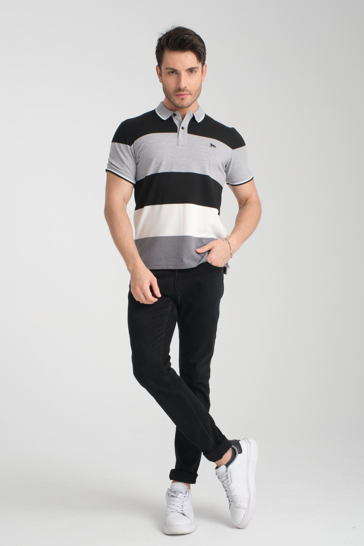 Wholesale Men Black T-shirt 732326