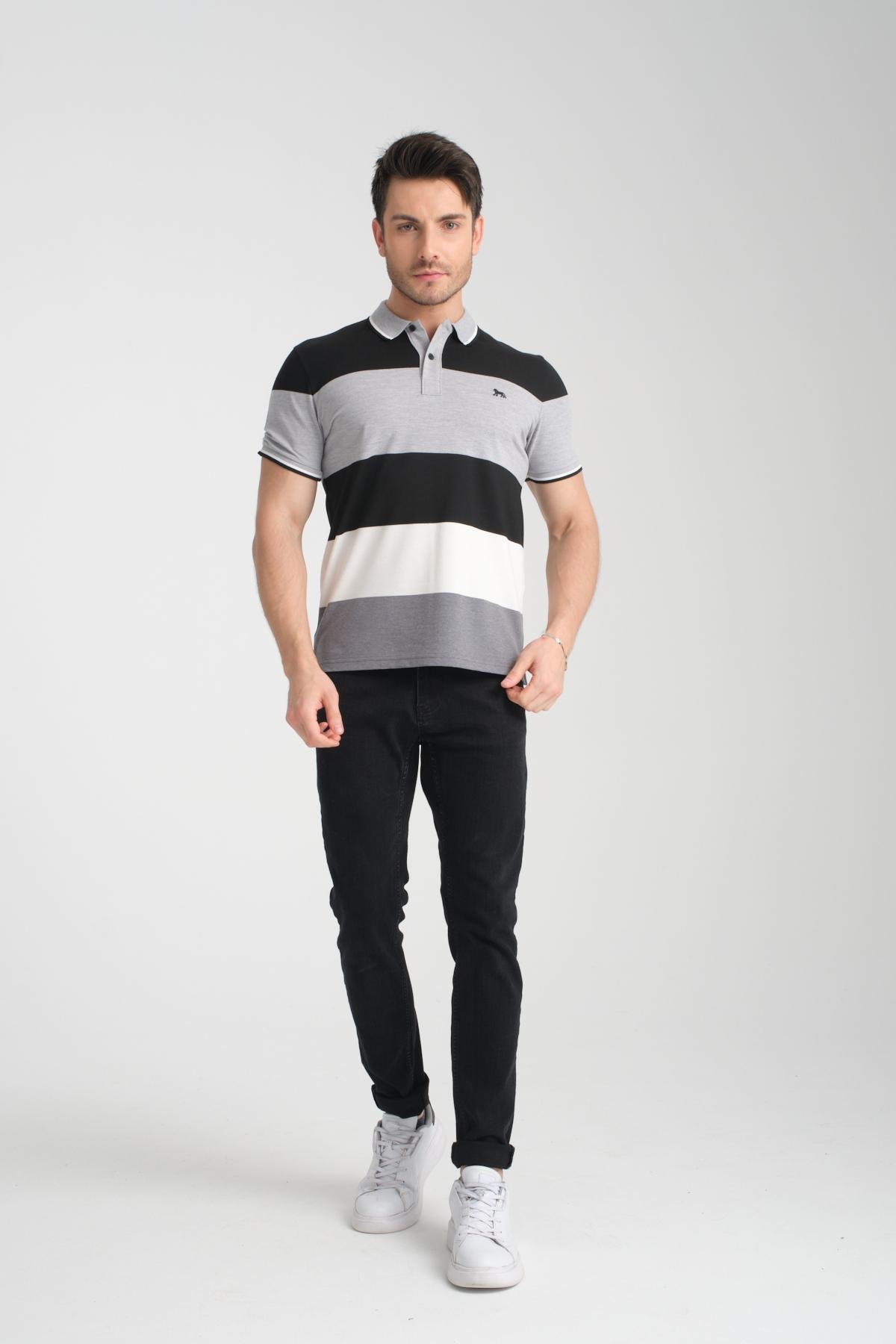 Wholesale Men Black T-shirt 732326