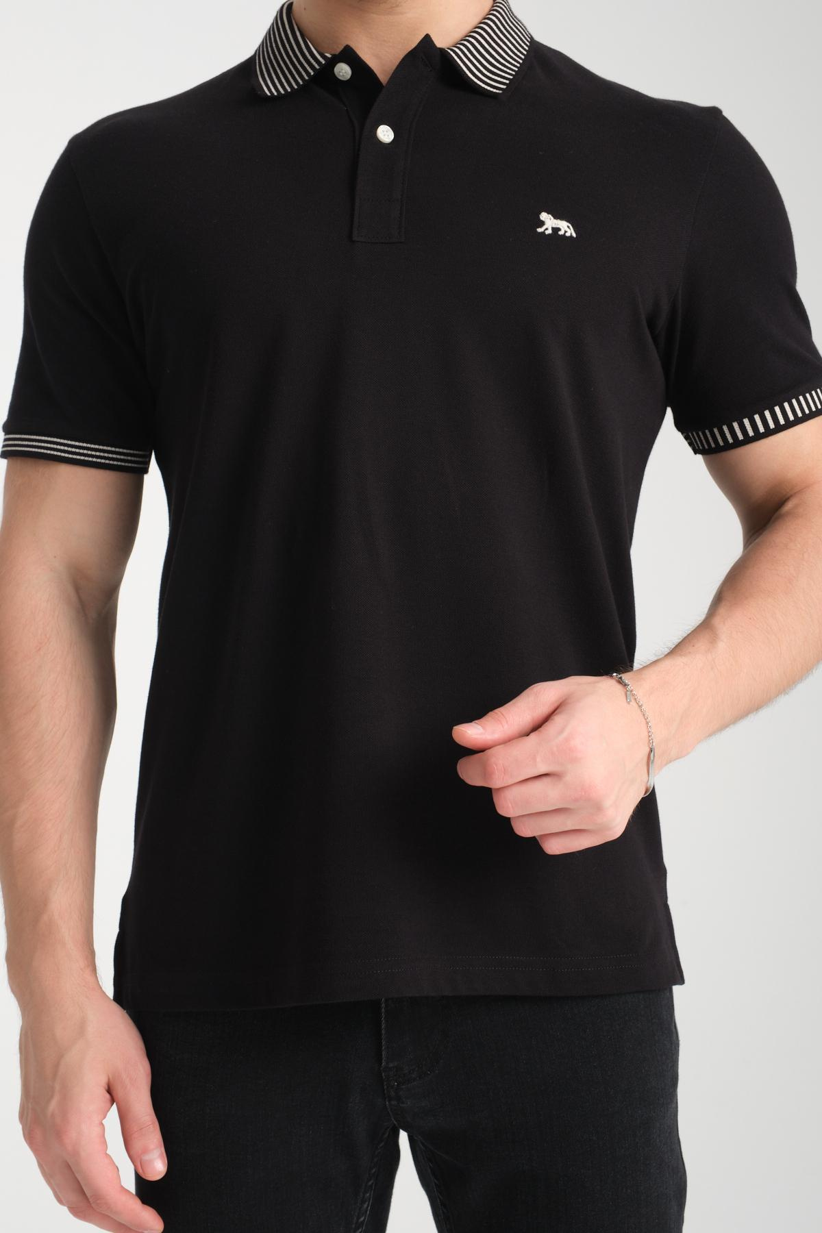Wholesale Men Black T-shirt 736064