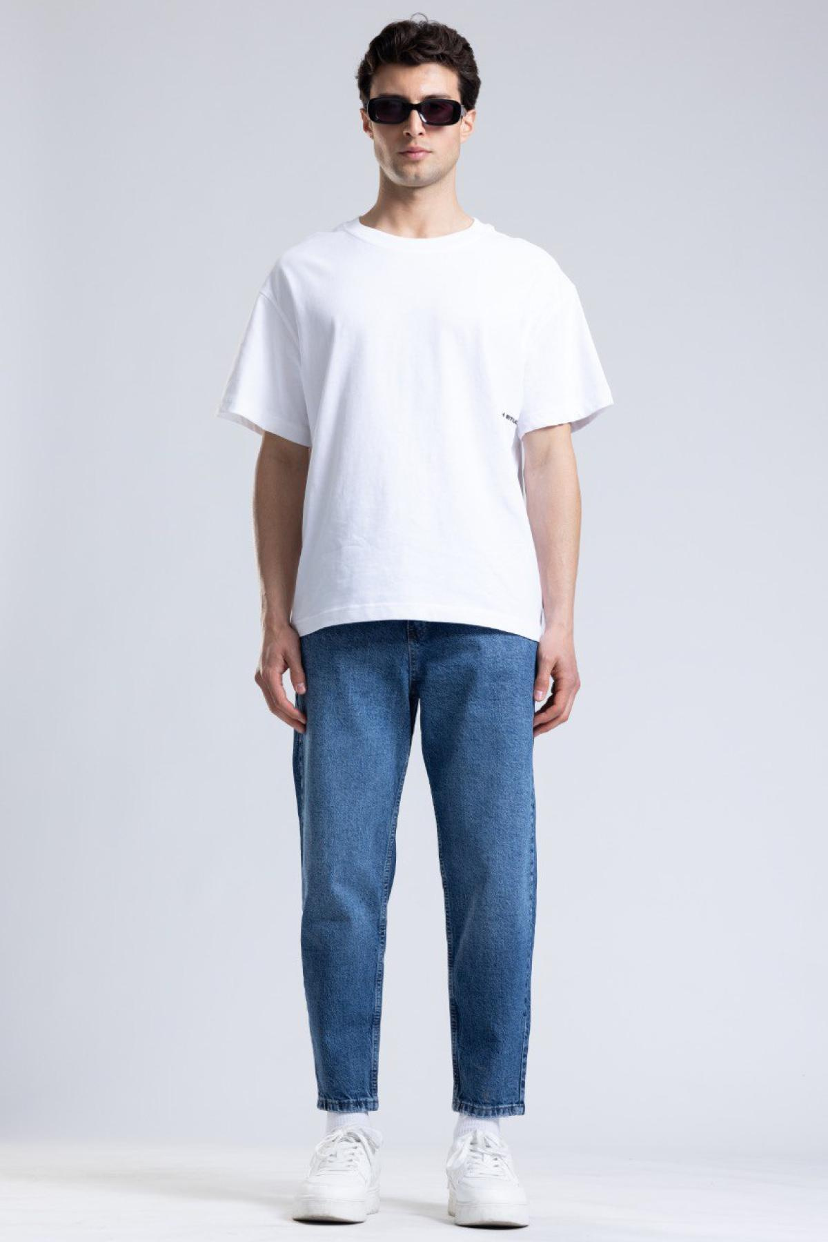 Wholesale Men Blue Boyfriend Jeans 736556