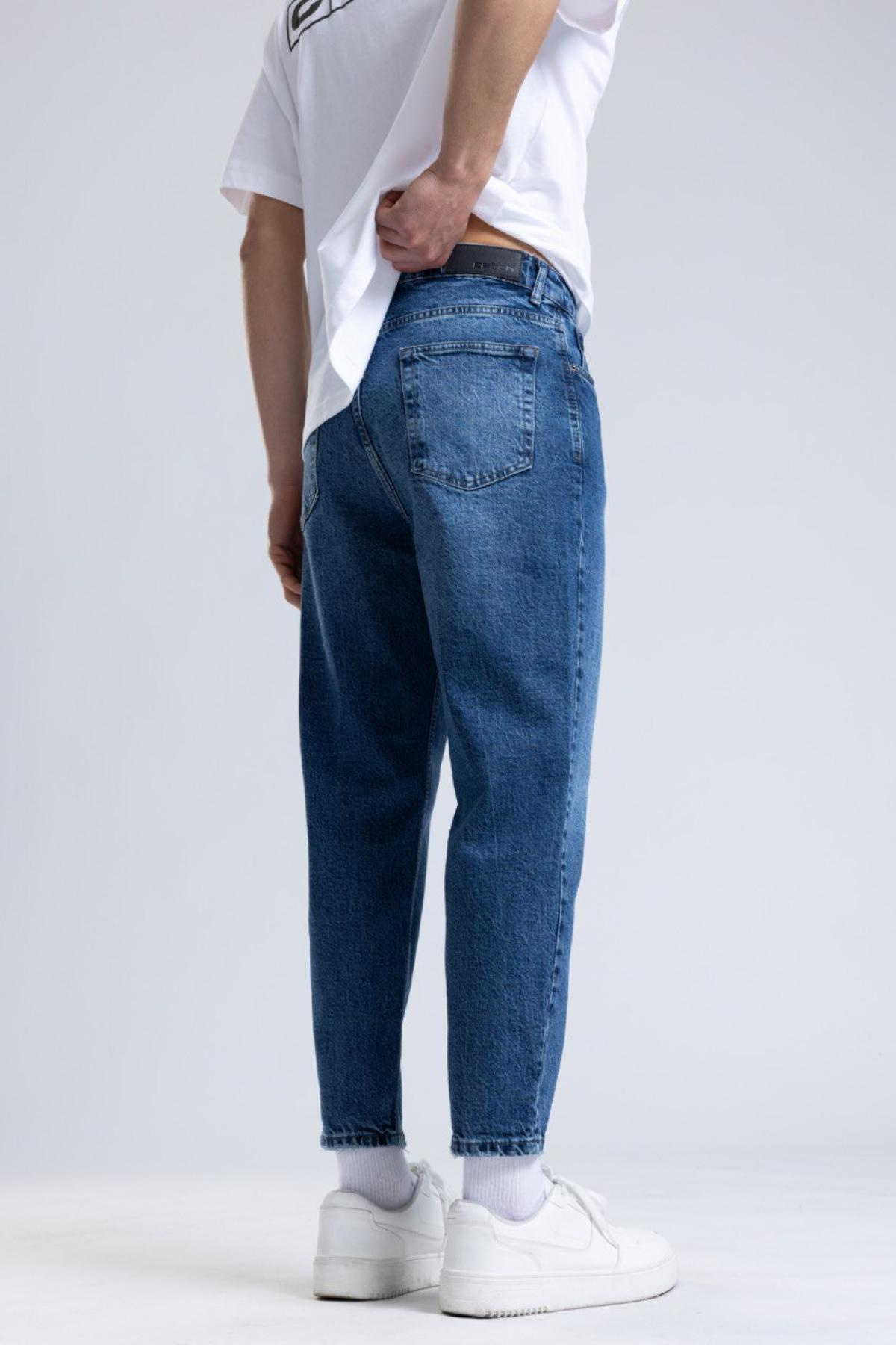 Wholesale Men Blue Boyfriend Jeans 736556