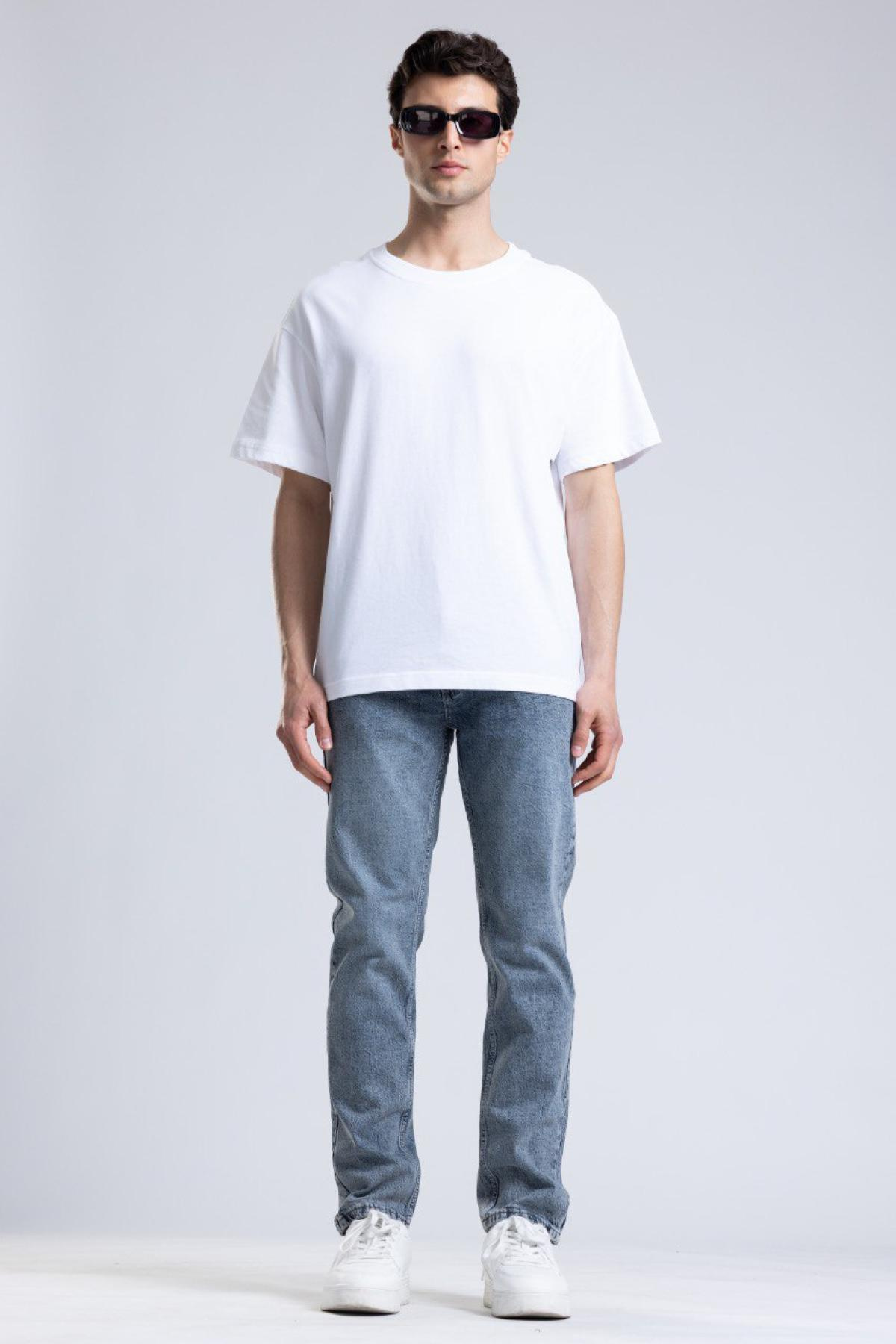 Wholesale Men Blue Regular Jeans 736554