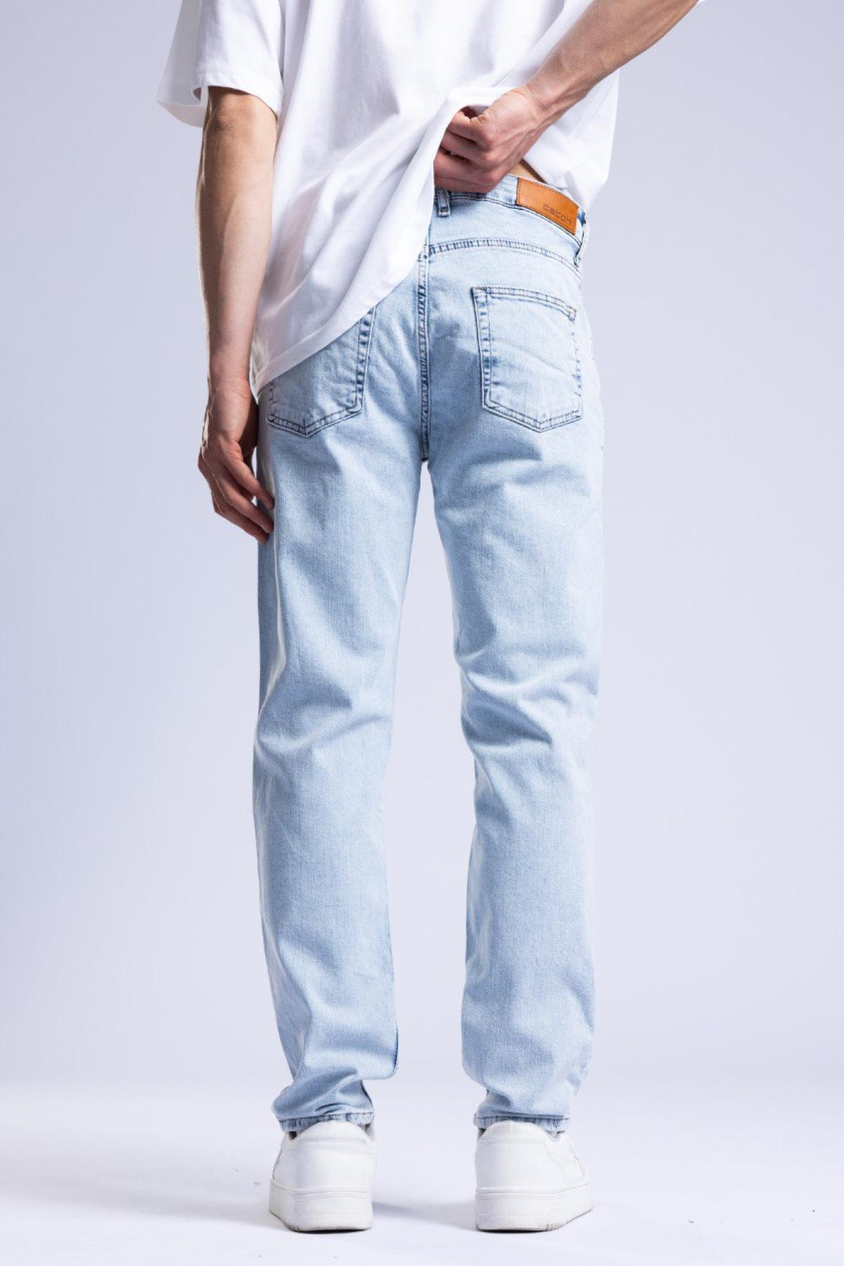 Wholesale Men Blue Regular Jeans 736547