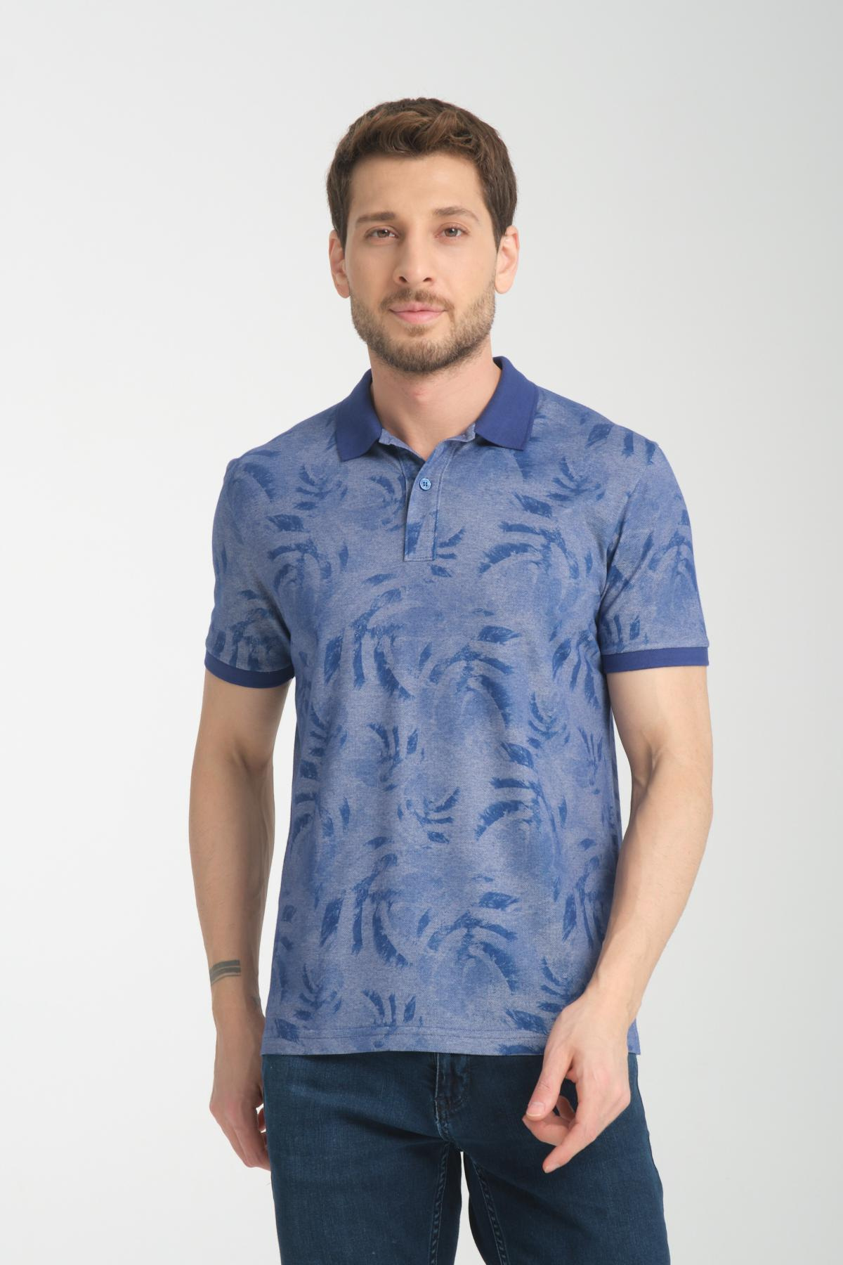 Wholesale Men Blue T-shirt 736090