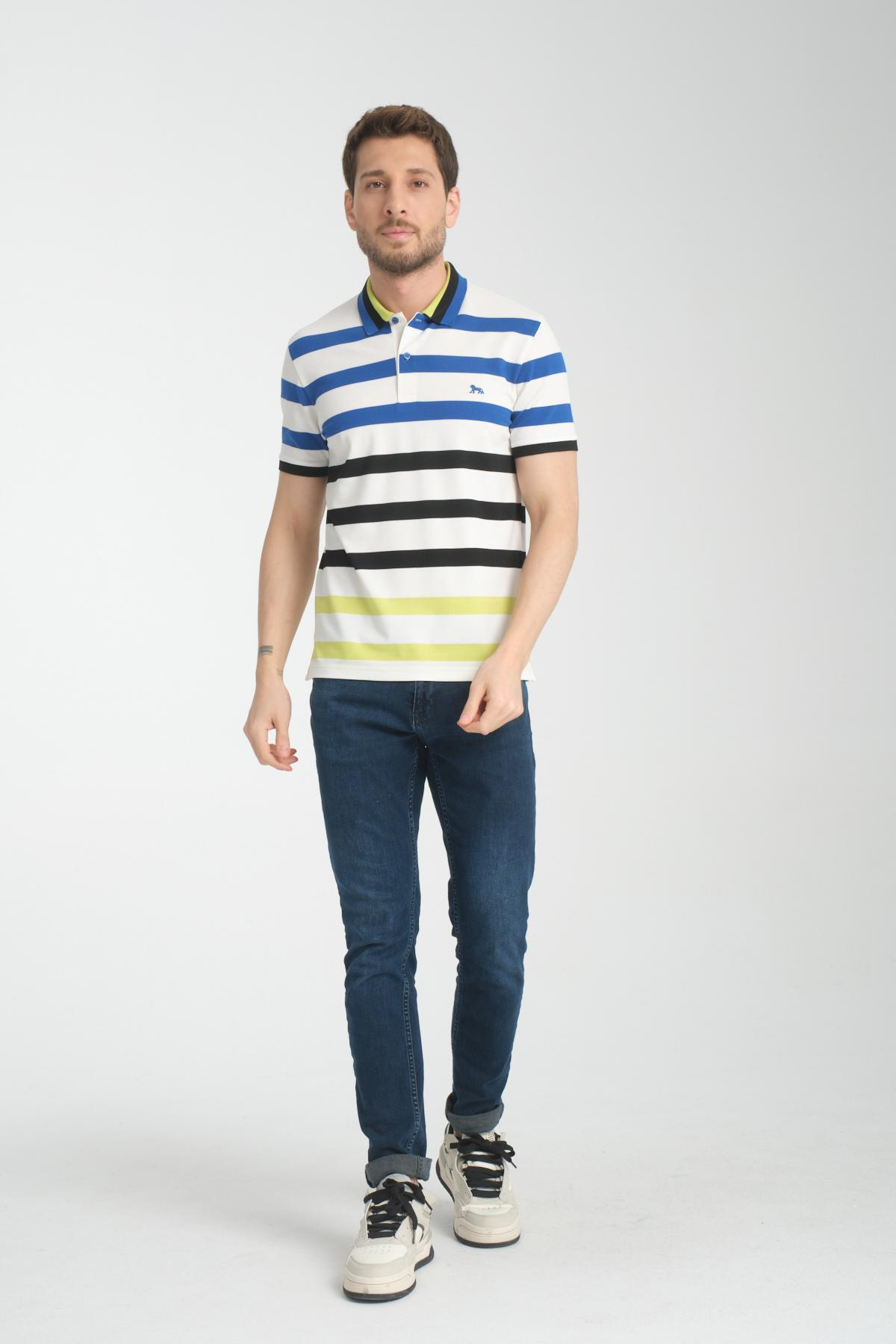 Wholesale Men Blue T-shirt 736121