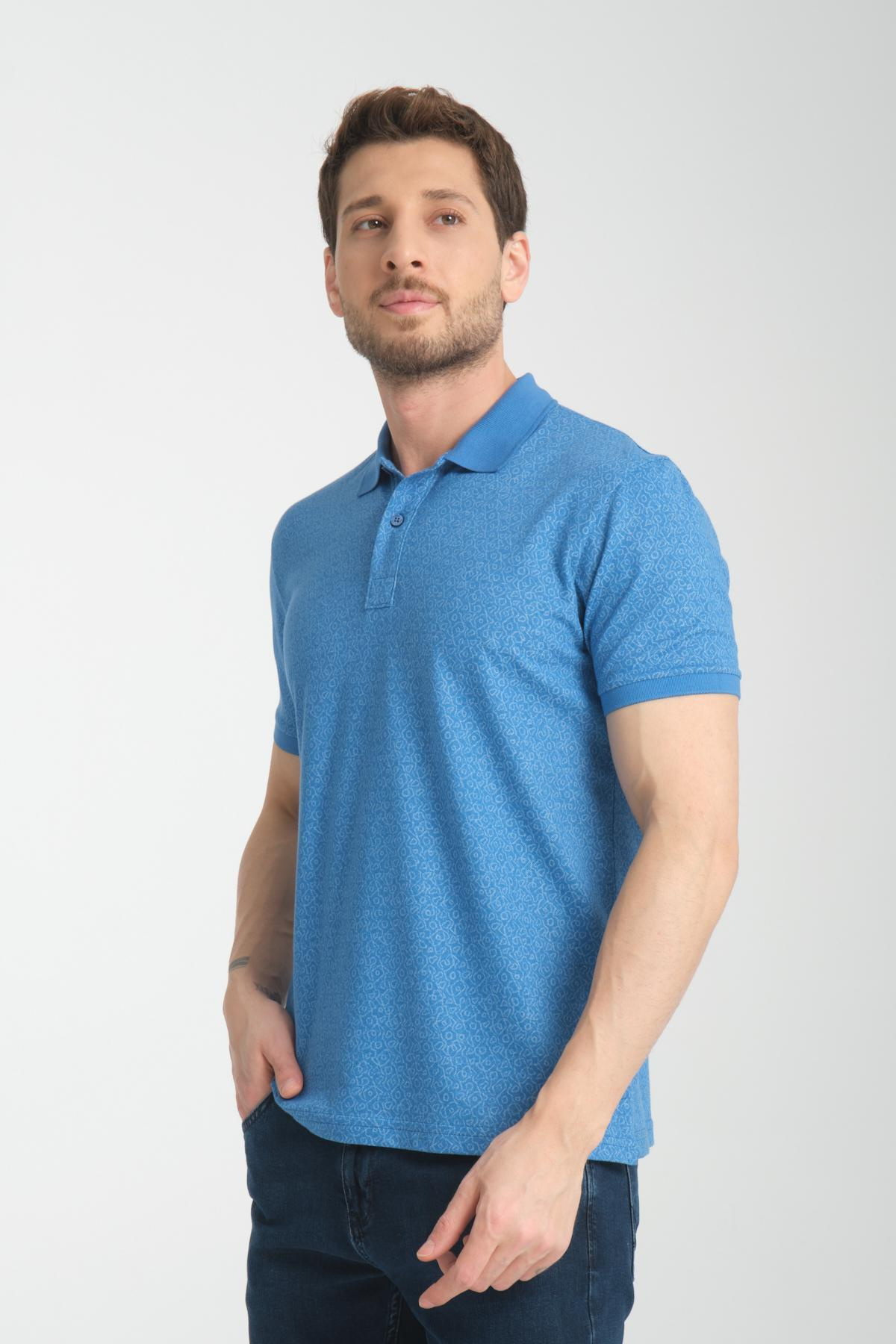 Wholesale Men Blue T-shirt 736080