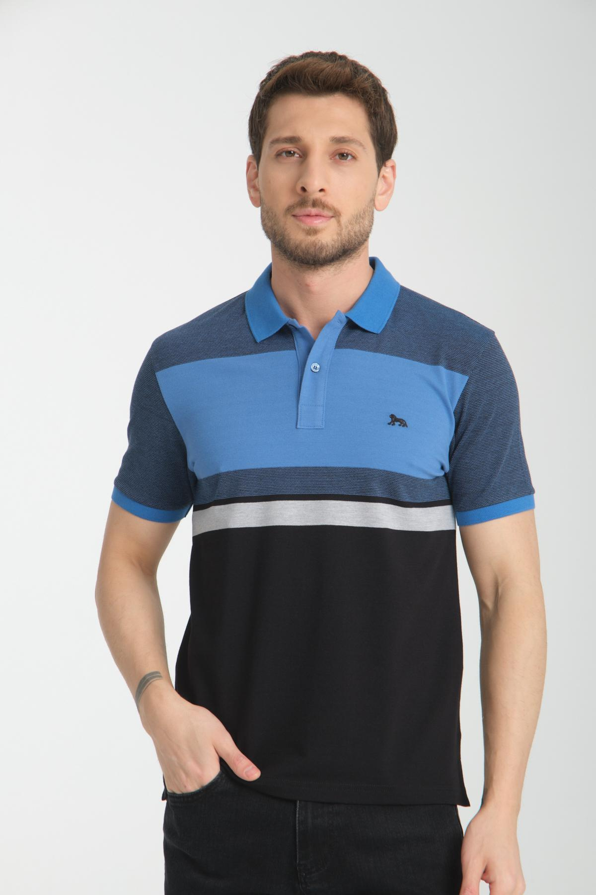 Wholesale Men Blue T-shirt 736157