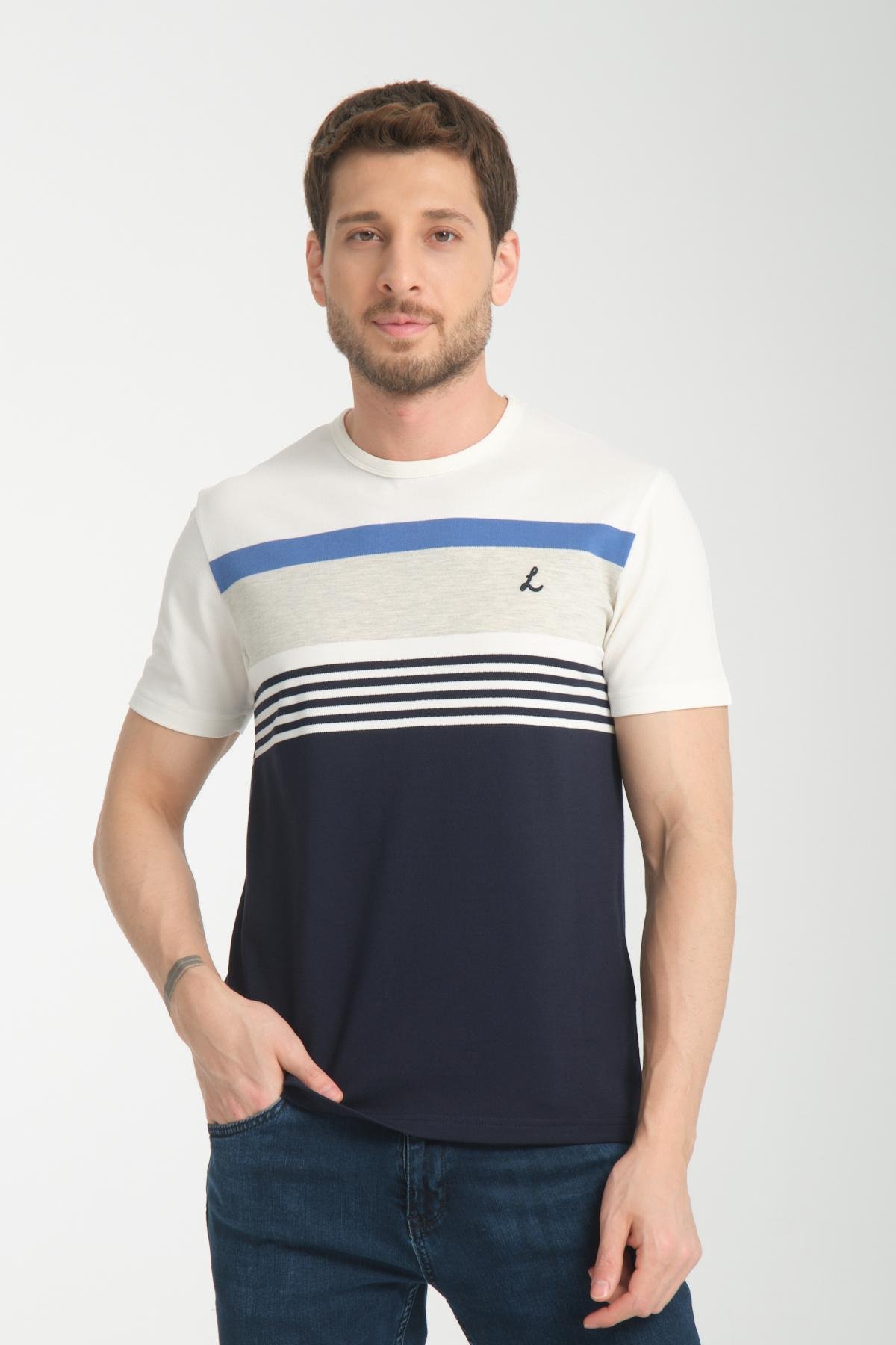 Wholesale Men Blue  T-shirt 736187