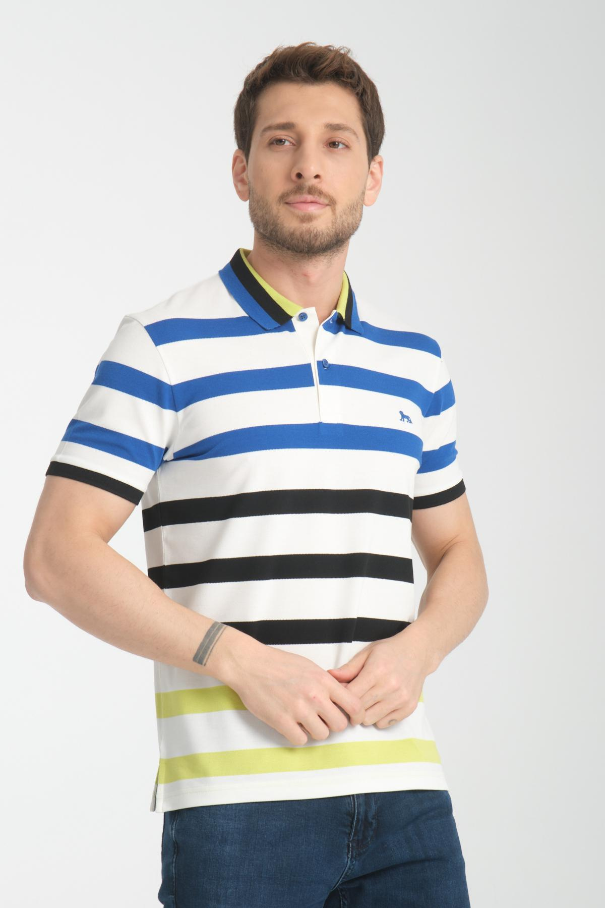 Wholesale Men Blue T-shirt 736121