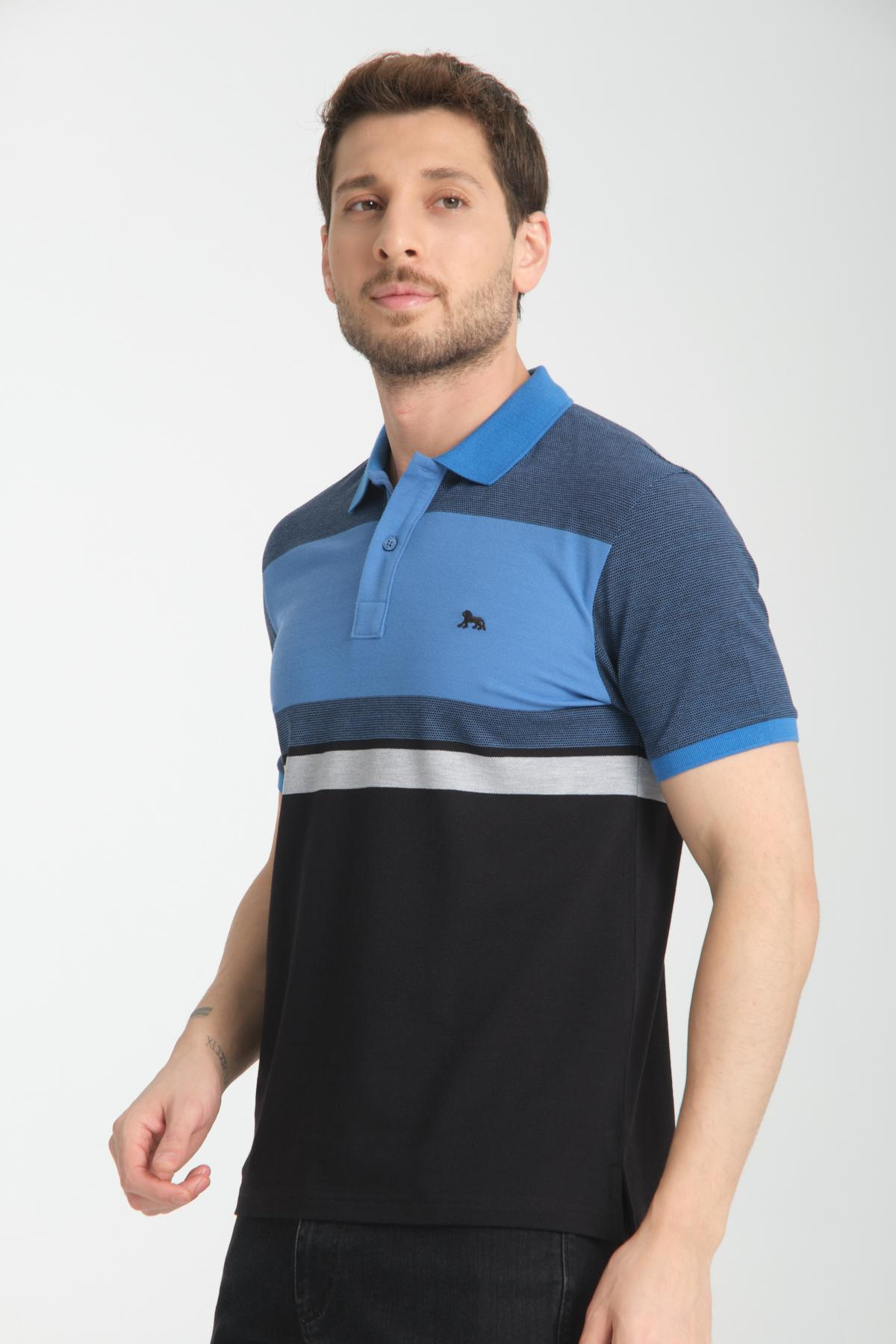 Wholesale Men Blue T-shirt 736157